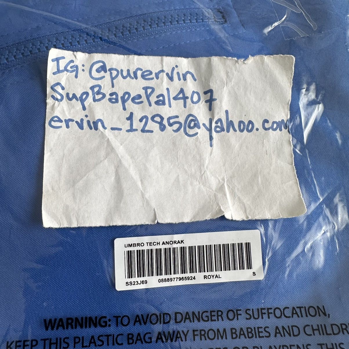 Supreme × Umbro UMBRO TECH ANORAK size S Size US S / EU 44-46 / 1 - 3 Thumbnail