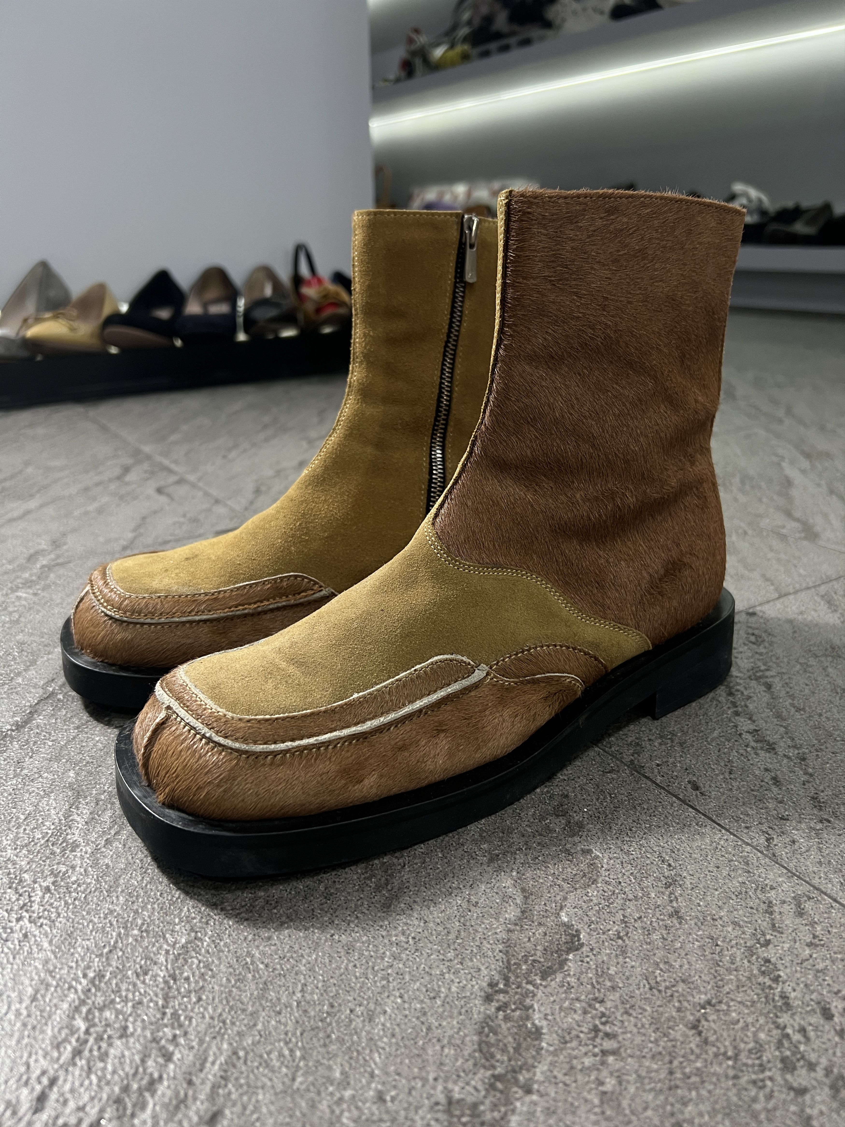 Andersson Bell Andersson Bell Hairy Leather Zip Boots EU41 Size US 8 / EU 41 - 4 Thumbnail