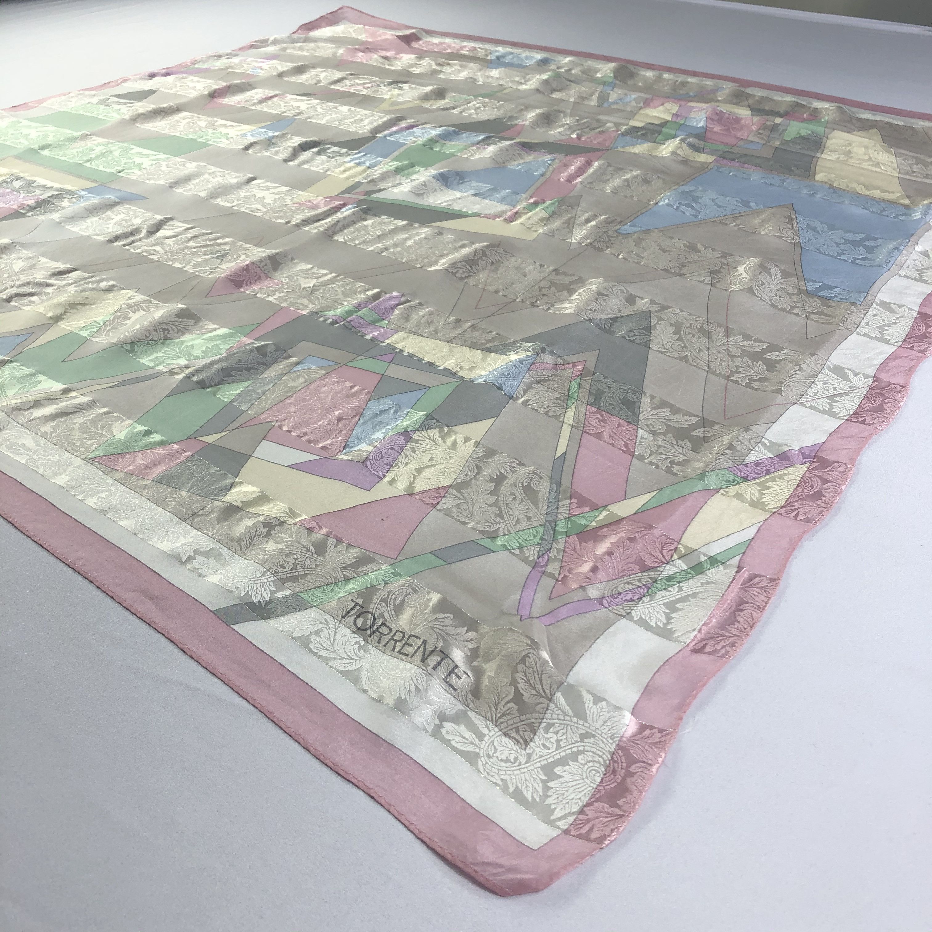 Vintage Vintage Torrente Silk Scarf Size ONE SIZE - 3 Thumbnail