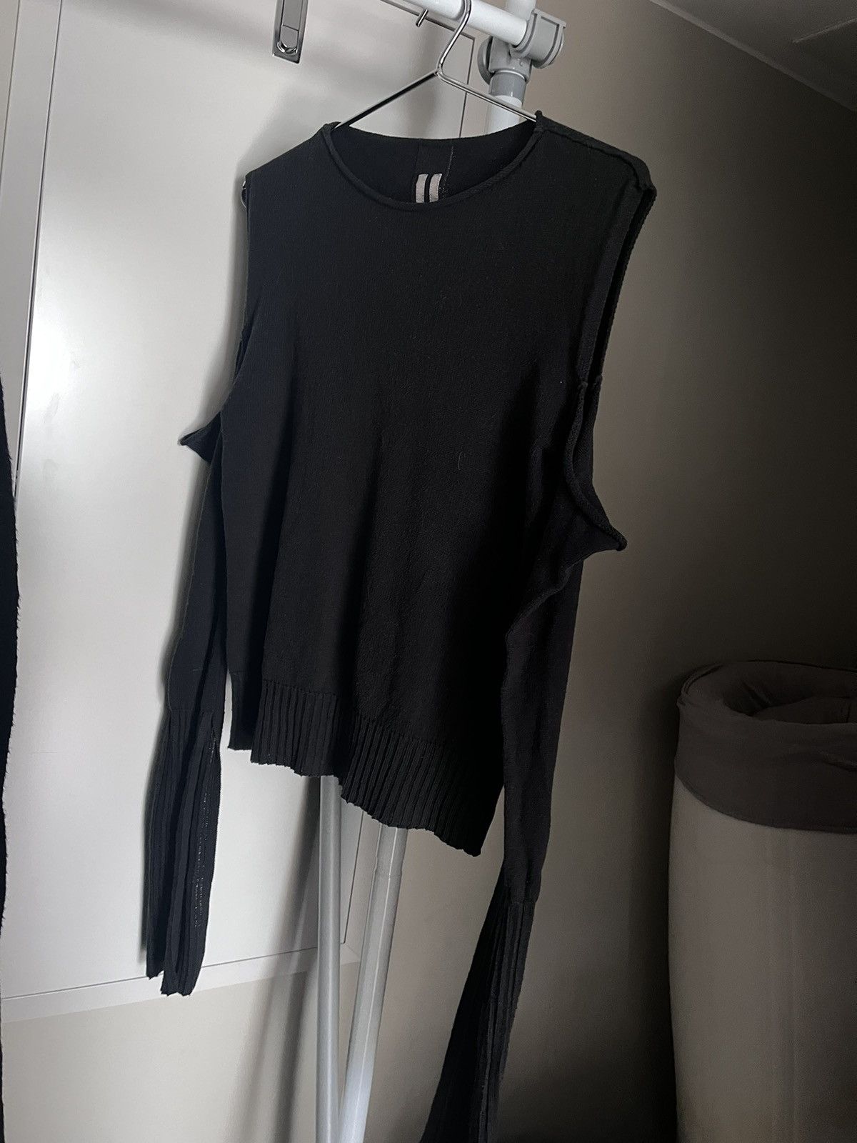 Rick Owens Rick Owens SS22 Fogachine Cape Sleeve Sweater | Grailed