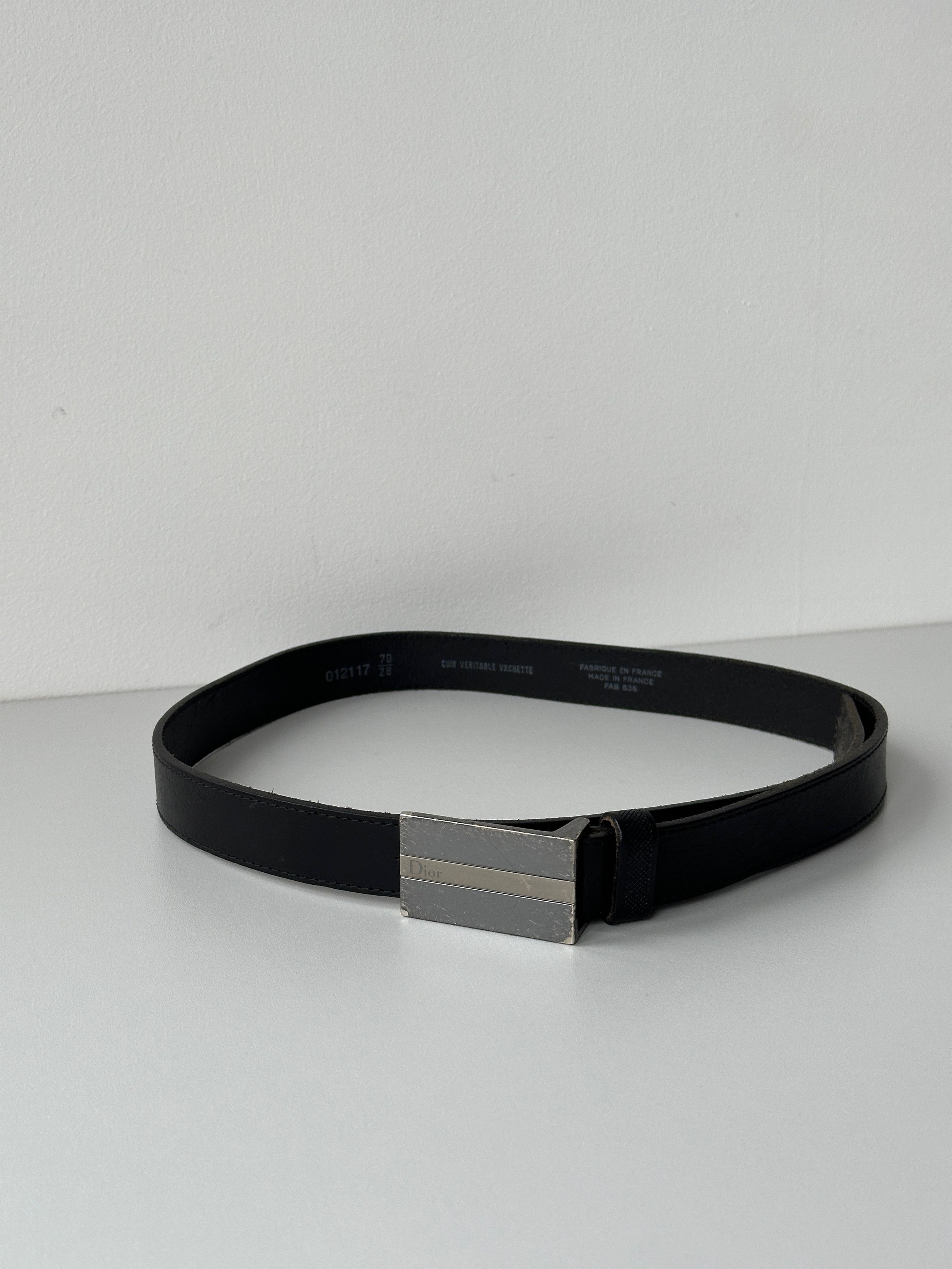 Christian Dior Monsieur Christian Dior Monsieur Leather Belt Size ONE SIZE - 4 Thumbnail