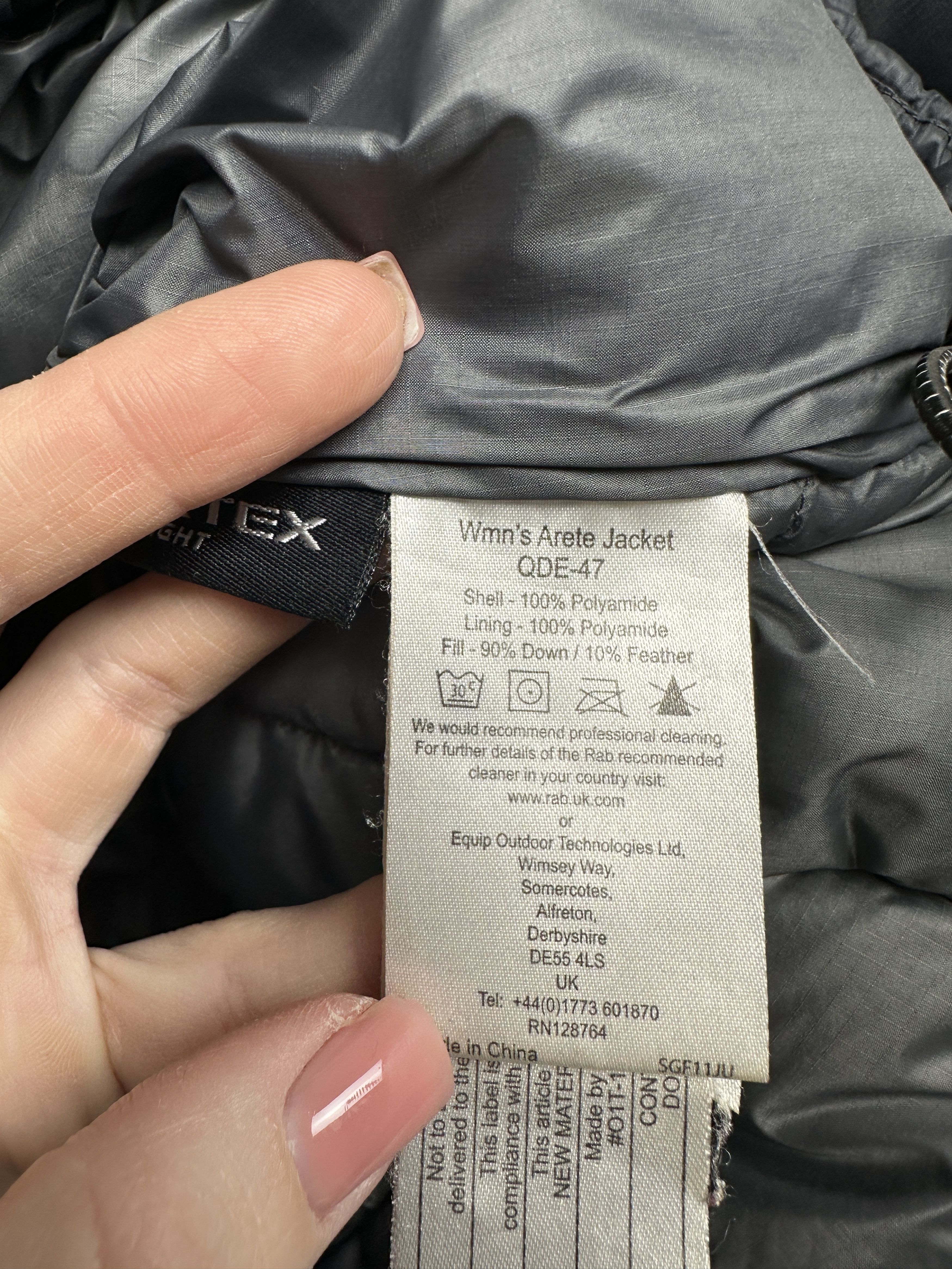 Rab Rab Womens Arete Goose Down Puffer Jacket Size L / US 10 / IT 46 - 7 Thumbnail
