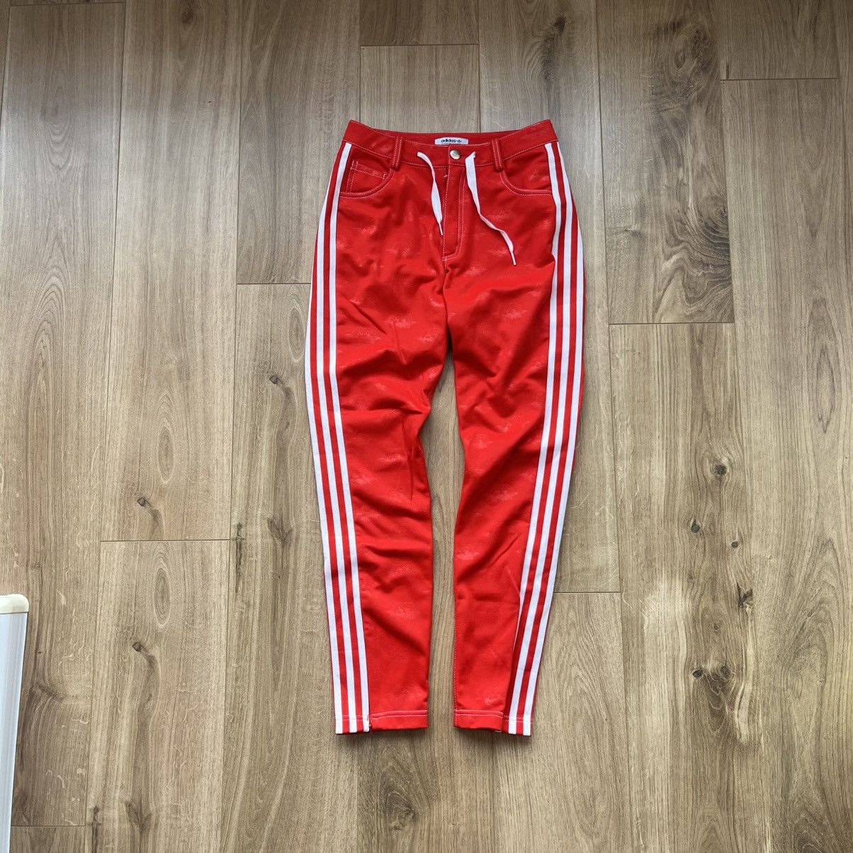 Adidas Adidas x Fiorucci Red Zip Ankle Angel Embossed Print Jogger Size 28" / US 6 / IT 42 - 1 Thumbnail