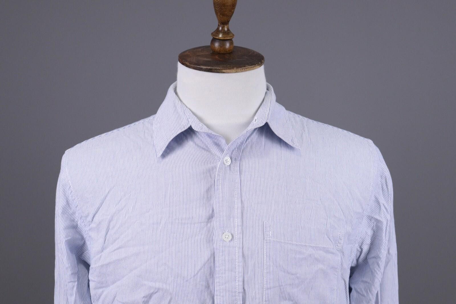 Eton Eton Slim Blue Luxury Button Down Shirt Size 44 / 17 1/2 Size US M / EU 48-50 / 2 - 2 Thumbnail