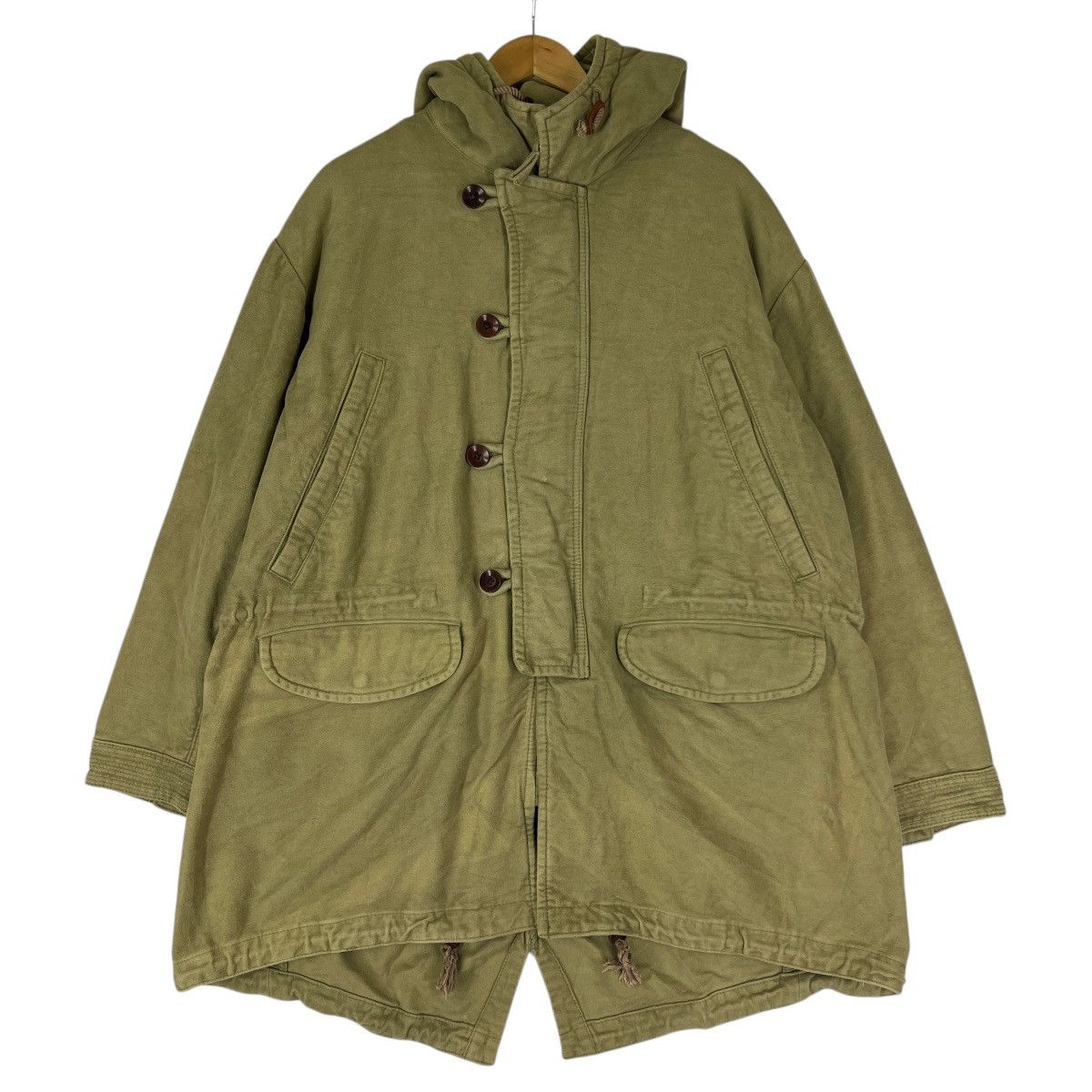 45rpm 🔥 UMI 908 45rpm MOLESKIN HOODED PARKA MADE IN JAPAN Size US L / EU 52-54 / 3 - 3 Thumbnail