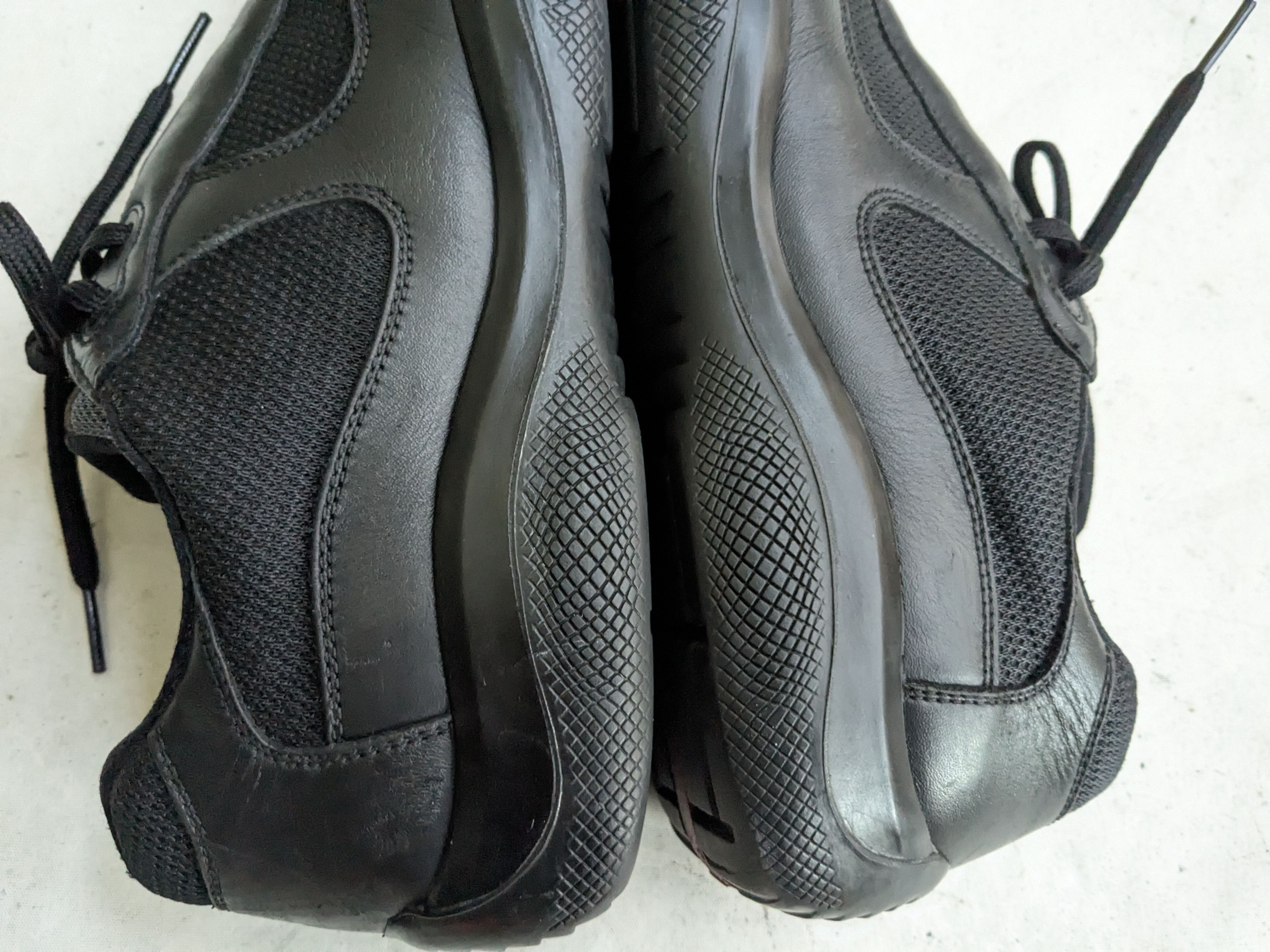 Prada Prada America's Cup Sneakers Black 9 Red Leather Low Tops Size US 9 / EU 42 - 13 Thumbnail