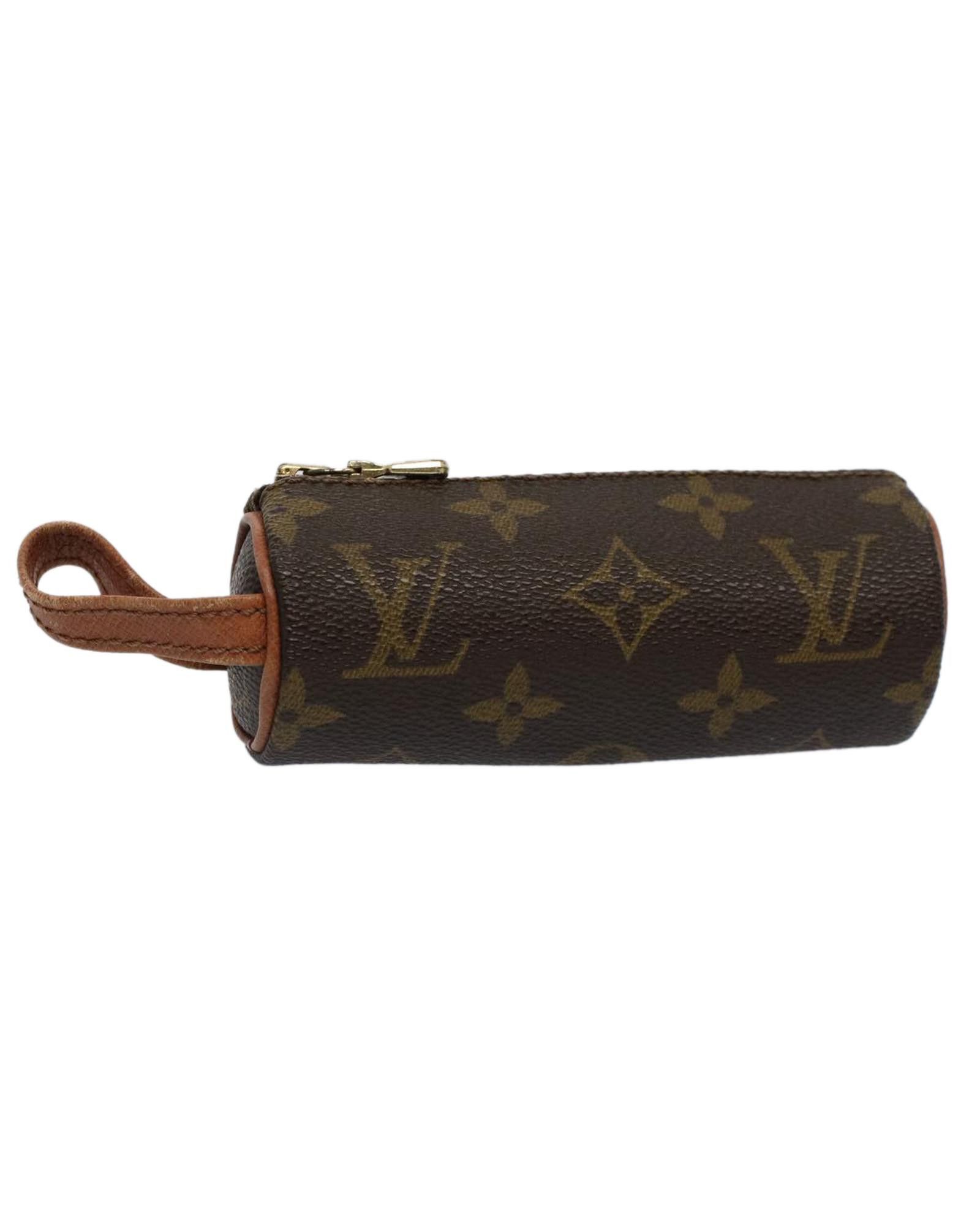 image of Louis Vuitton Monogram Canvas Golf Ball Pouch in Brown, Women's