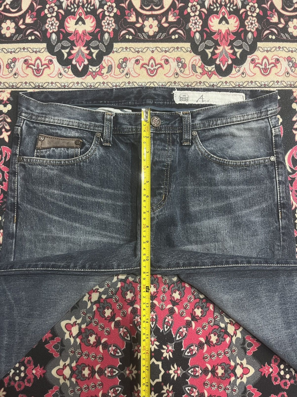 Japanese Brand Vintage Japanese Brand And Rica Sulphur Washed Whisker Jeans Size US 34 / EU 50 - 13 Thumbnail