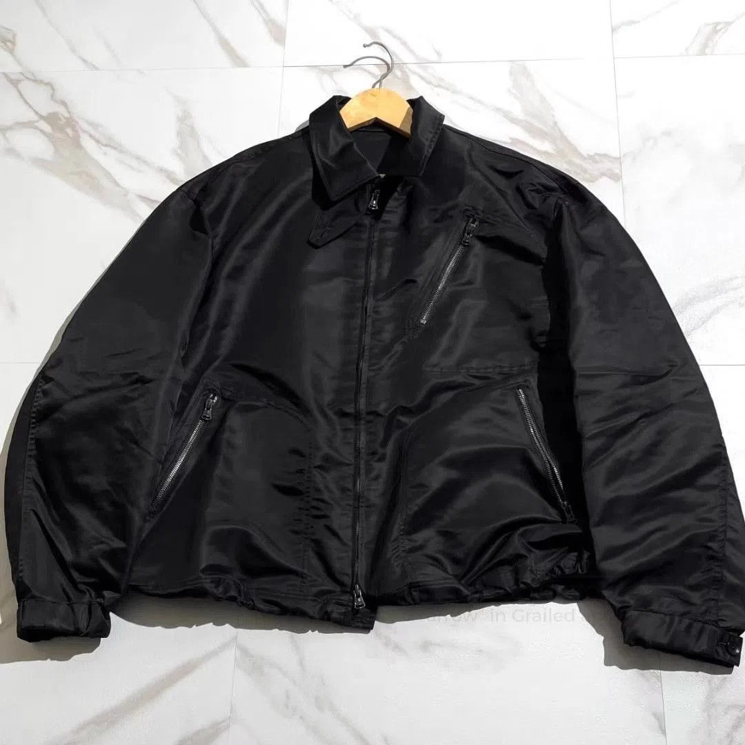 Yohji Yamamoto Black Zip-Front Bomber Jacket. Size US M / EU 48-50 / 2 - 1 Thumbnail