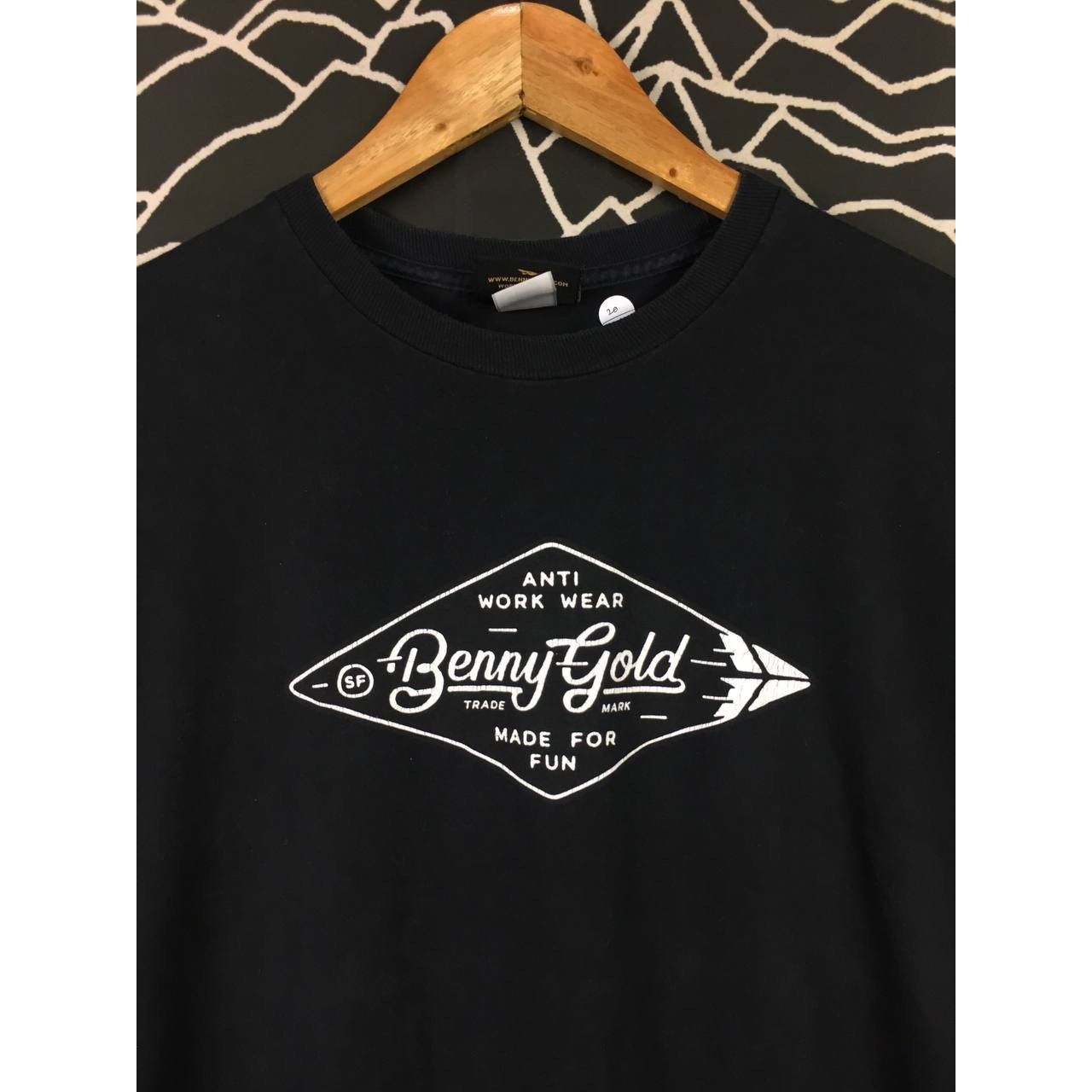 Benny Gold × Vintage Benny Gold Anti Work Wear Made For Fun Streetwear Tee Size US M / EU 48-50 / 2 - 3 Thumbnail