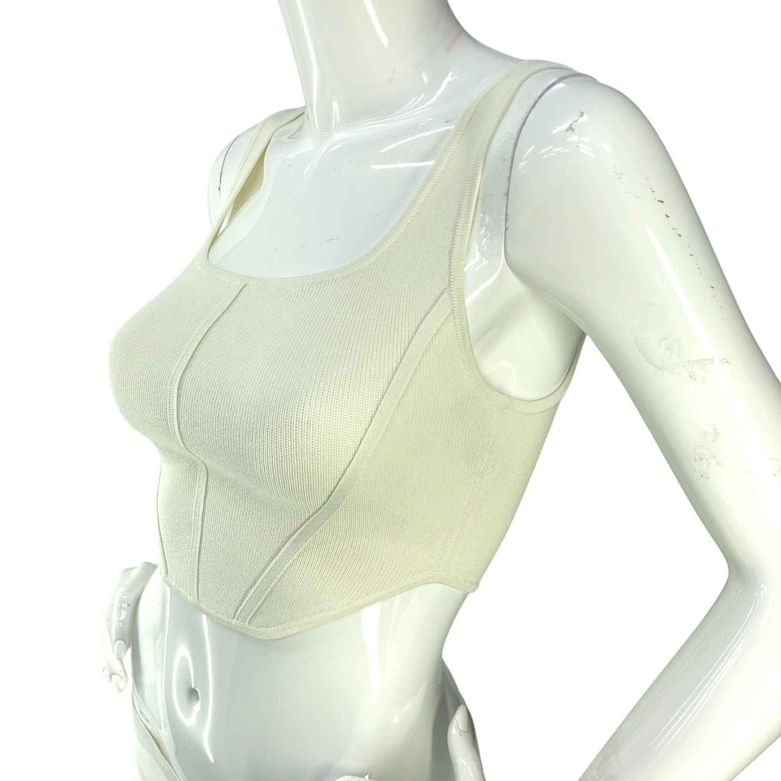 Aritzia Aritzia Babaton Size 2XS Top Sculpt Knit Square Neck Crop Size XXS / US 00 / IT 34 - 4 Thumbnail