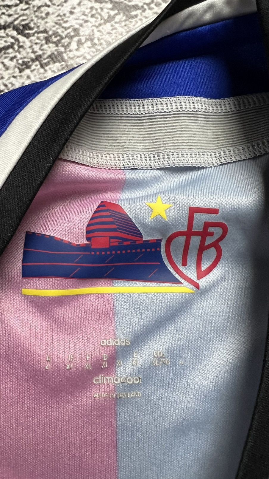 Adidas 2014-2015 FC Basel Switzerland Shkelzen Gashi adidas jersey Size US XL / EU 56 / 4 - 7 Thumbnail