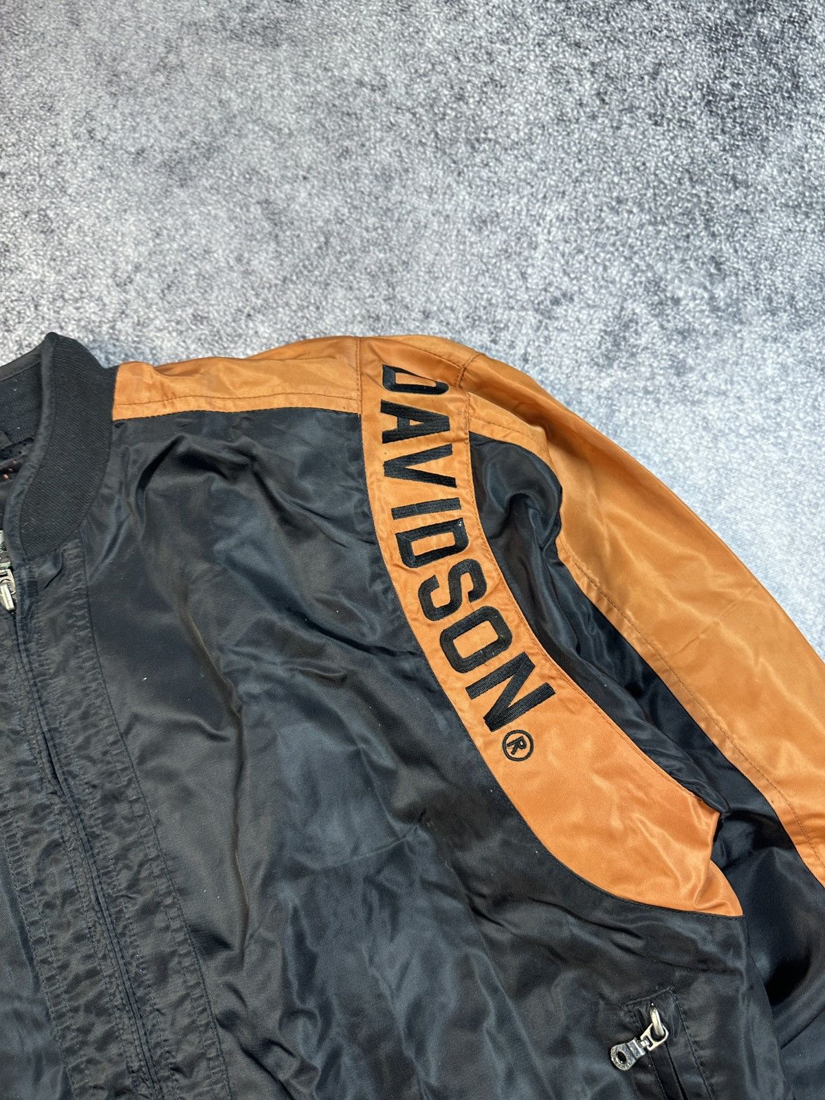 Harley Davidson Vintage Harley-Davidson Big Logo Back Jacket Racing Biker M Size US M / EU 48-50 / 2 - 6 Thumbnail