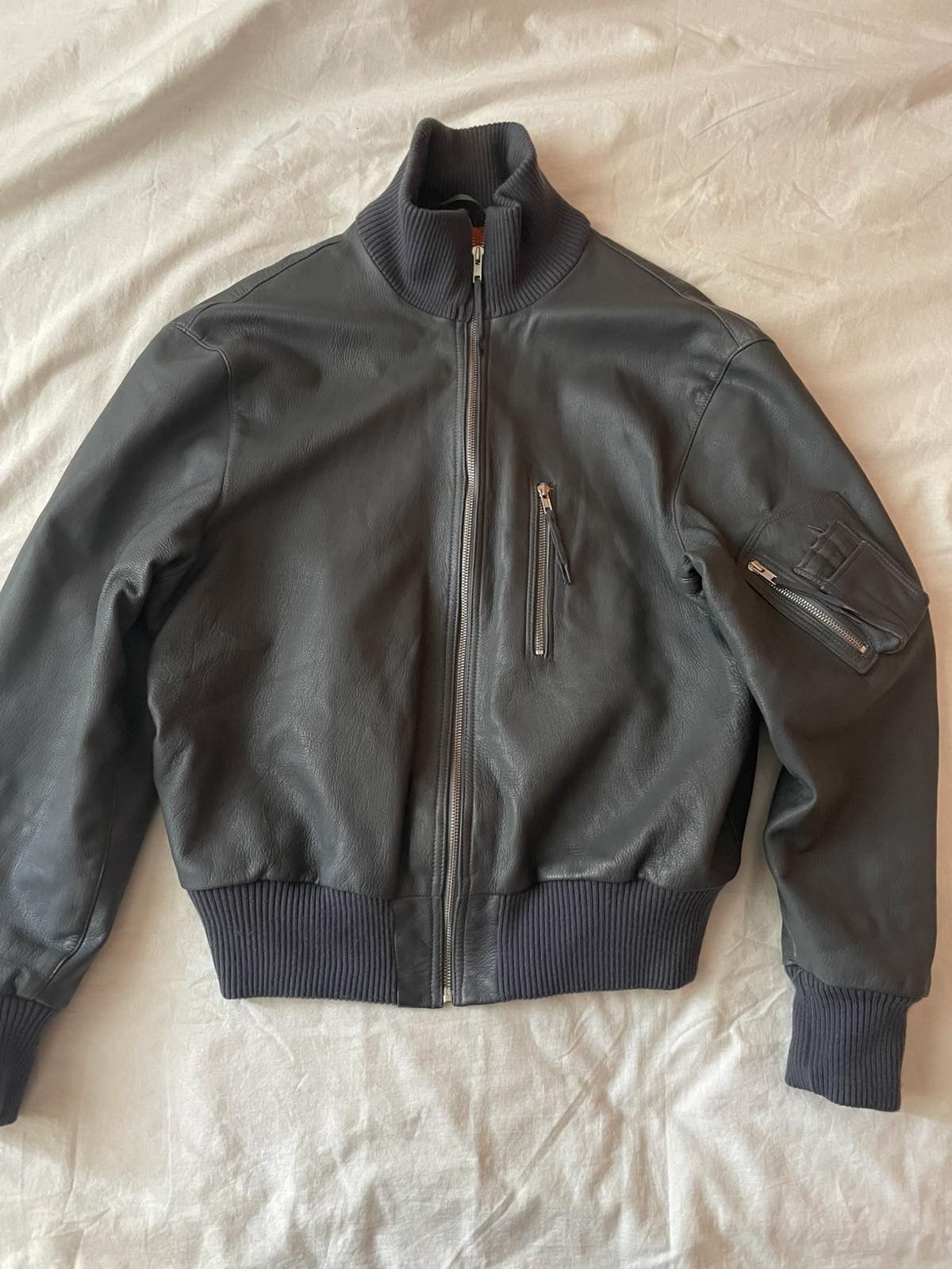 Military Vintage German Bundeswehr Luftwaffe Leather Jacket