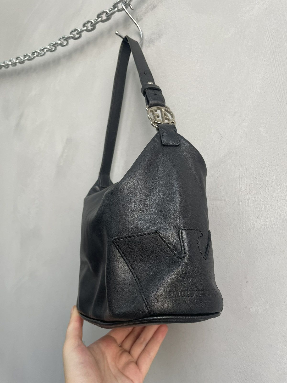 Emporio Armani Rare avant garde Emporio Armani leather bag y2k Size ONE SIZE - 3 Thumbnail
