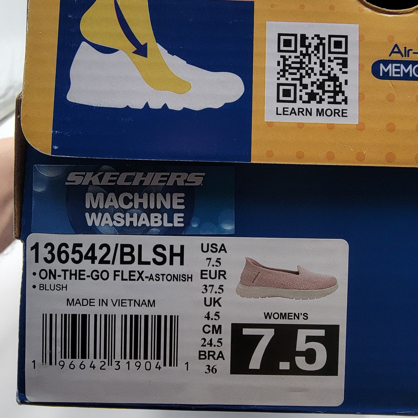 SKECHERS Skechers Wmns On the Go Flex Astonish Sz 7.5 Pink/Wht 136542 Size US 7.5 / IT 37.5 - 8 Thumbnail