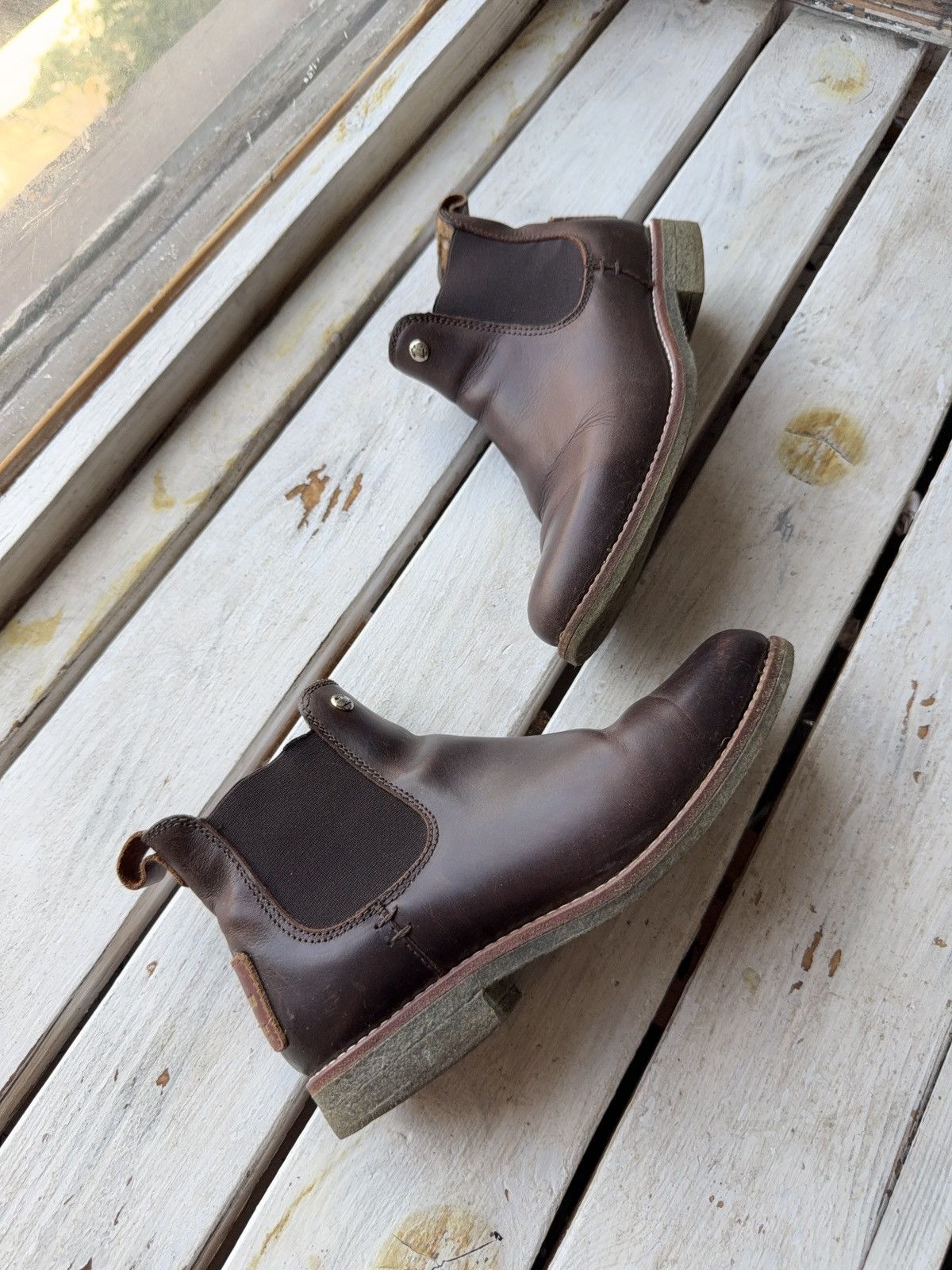 Panama Jack Vintage 00s Panama Jack Men’s Leather Chelsea Boots Brown Size US 5.5 / IT 35.5 - 2 Thumbnail