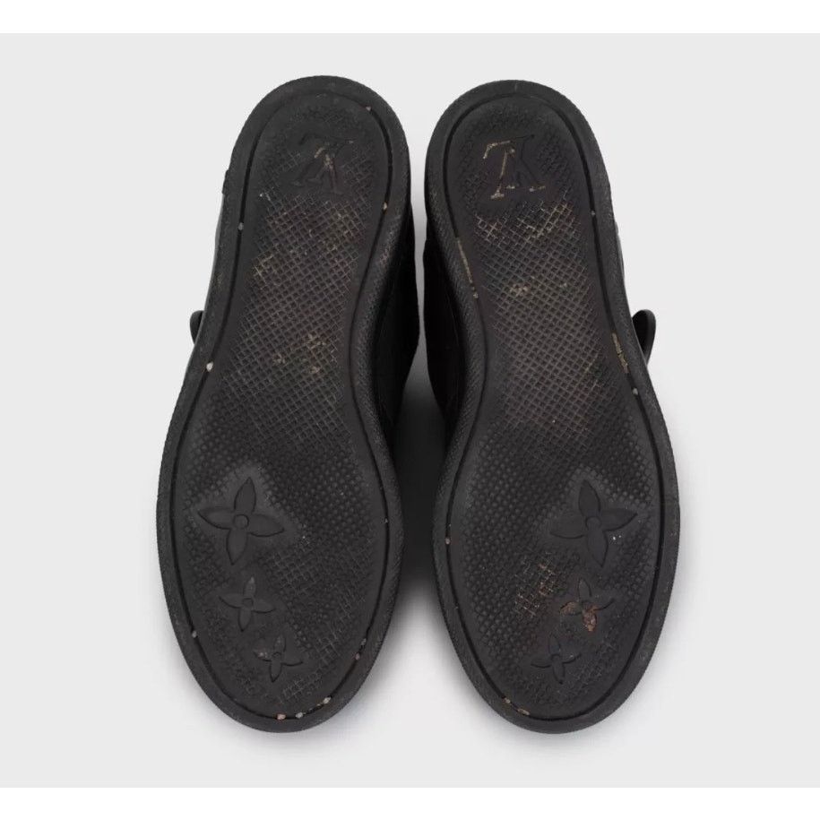 Louis Vuitton Louis Vuitton Black Leather Wedge Sneakers - Size 34.5 Size US 4.5 / IT 34.5 - 5 Thumbnail