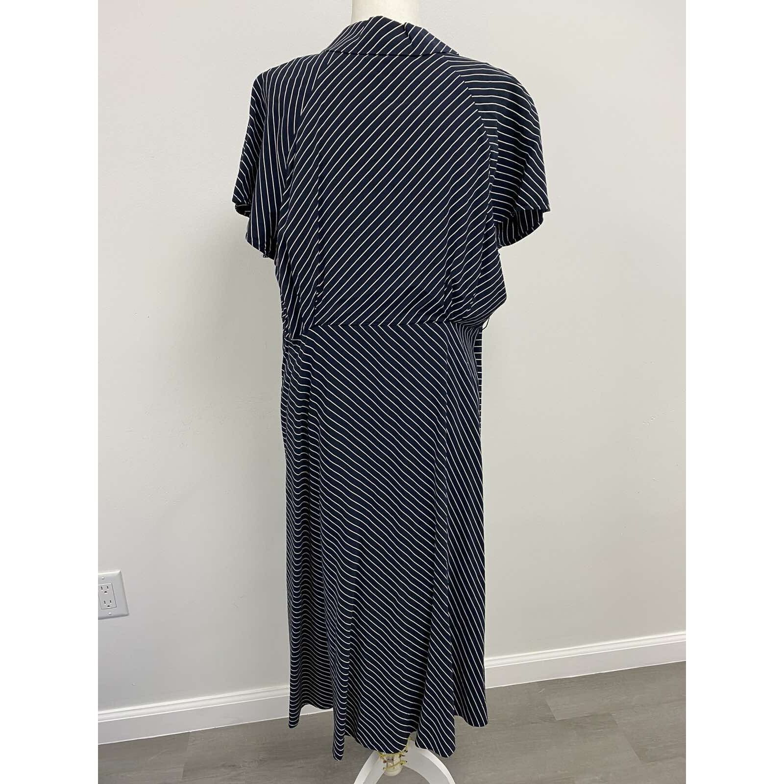 Other MM.LAFLEUR Women The Aurelia Navy Ivory Size 1X A001271 Size XXL / US 16-18 / IT 52-54 - 5 Thumbnail