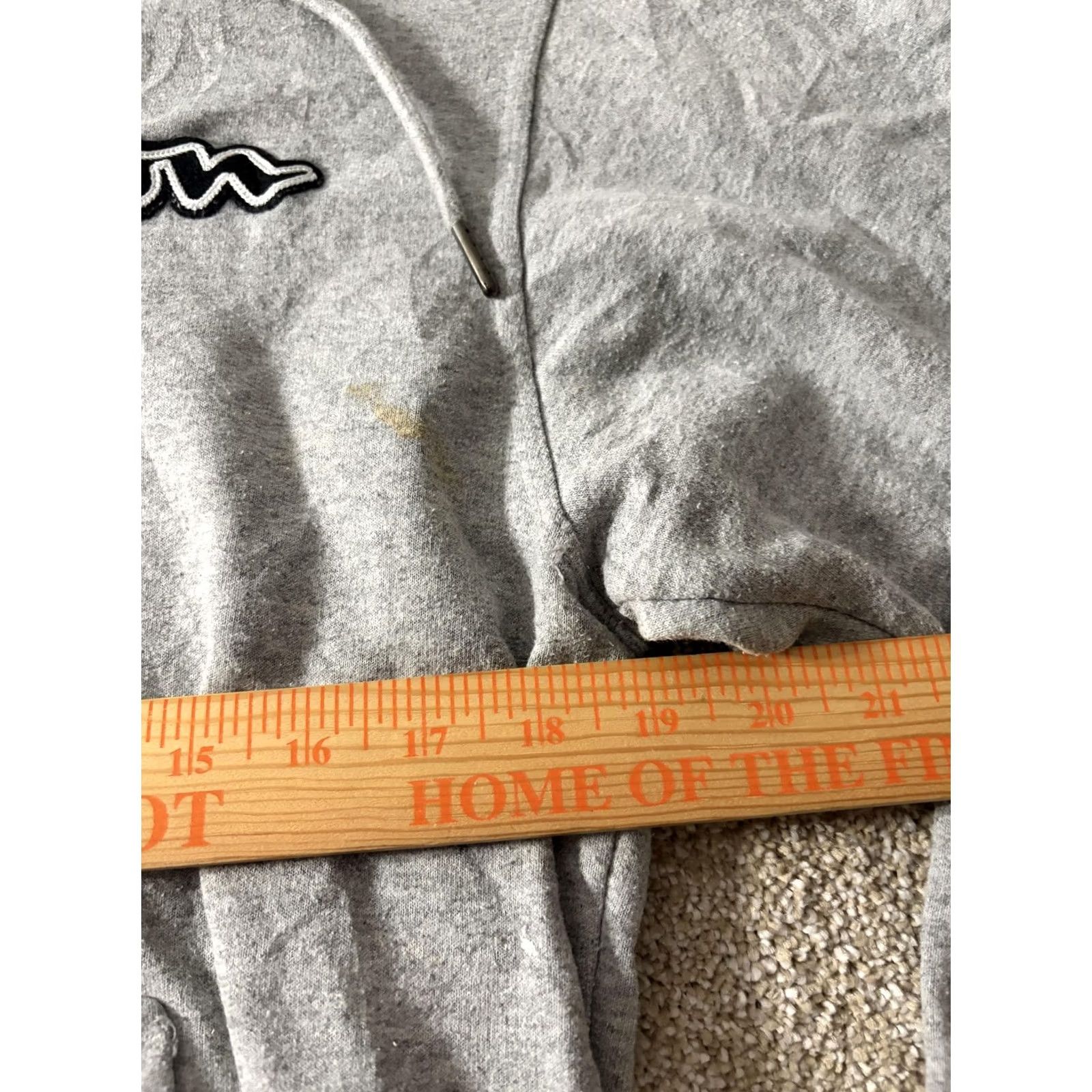 Champion Champion Hoodie Mens Small Gray Script Logo Fleece Pullover Sweatshirt Size US S / EU 44-46 / 1 - 5 Thumbnail