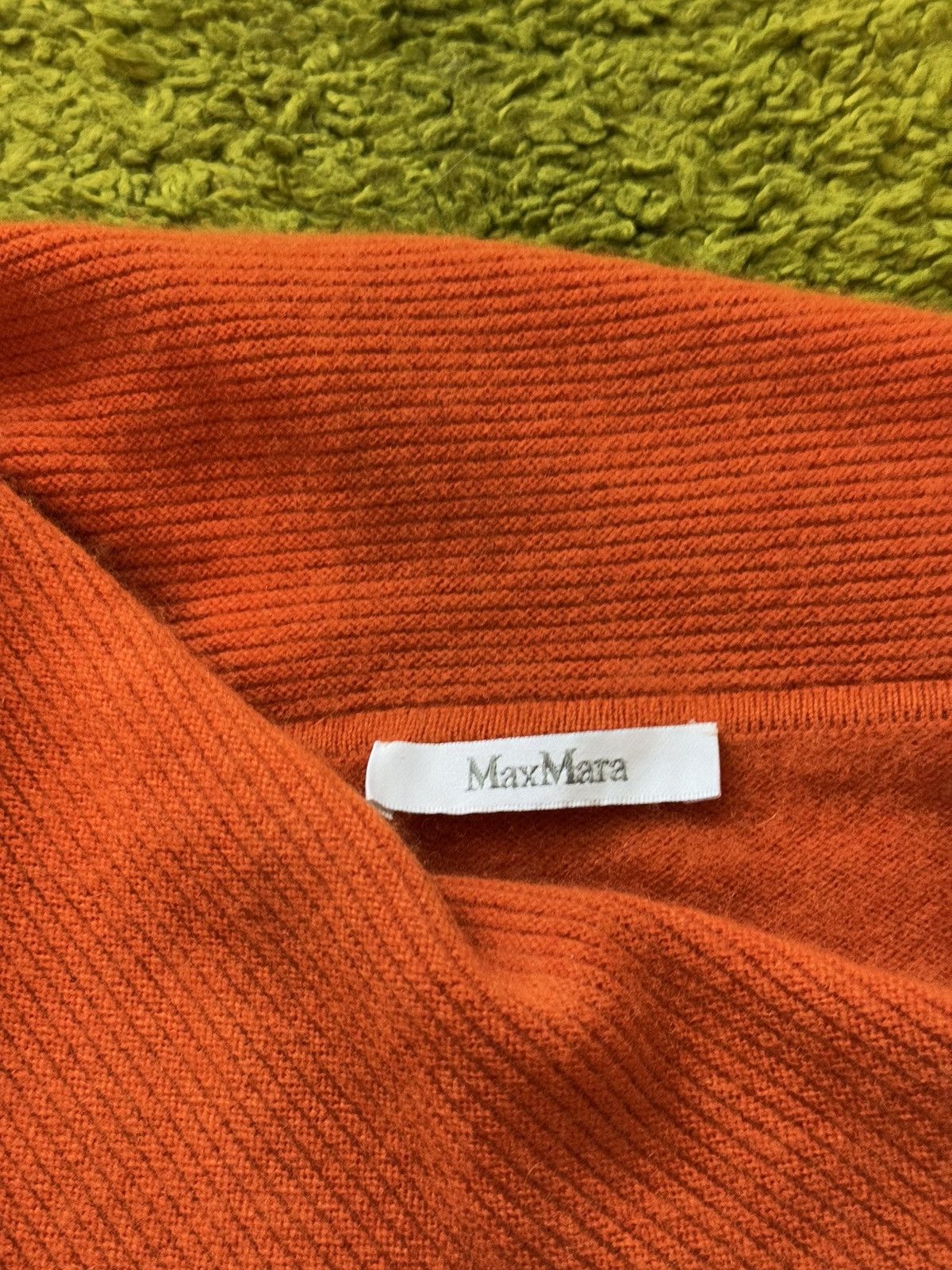 Designer × Max Mara × Weekend Max Mara Max Mara 100% cashmere orange sweater Size L / US 10 / IT 46 - 3 Thumbnail