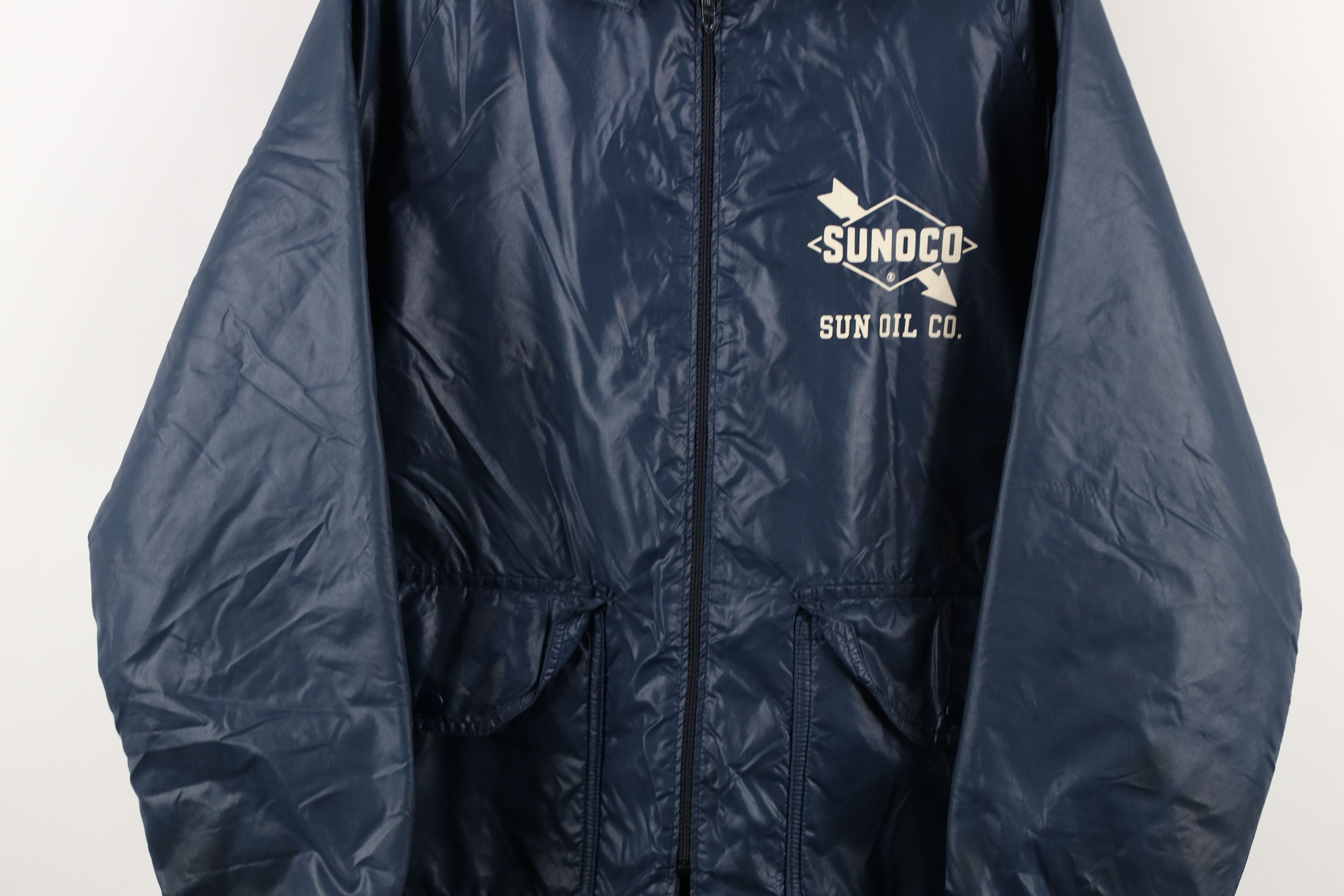 Champion × Vintage Vintage 60s Champion Running Oil Co Lined Jacket Blue USA Size US S / EU 44-46 / 1 - 3 Thumbnail