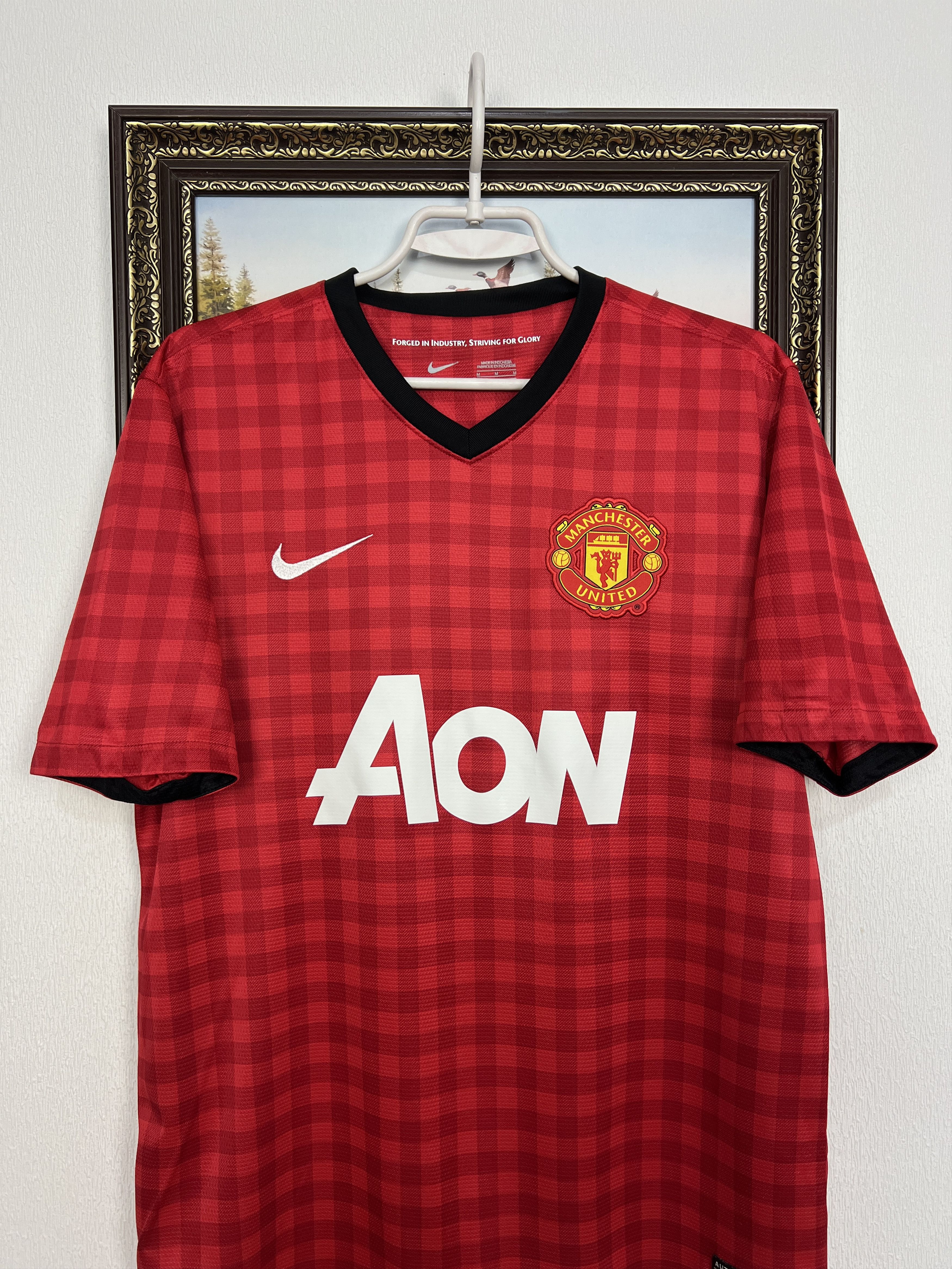 Nike Manchester United Home football shirt Soccer Jersey Trikot Size US M / EU 48-50 / 2 - 2 Thumbnail