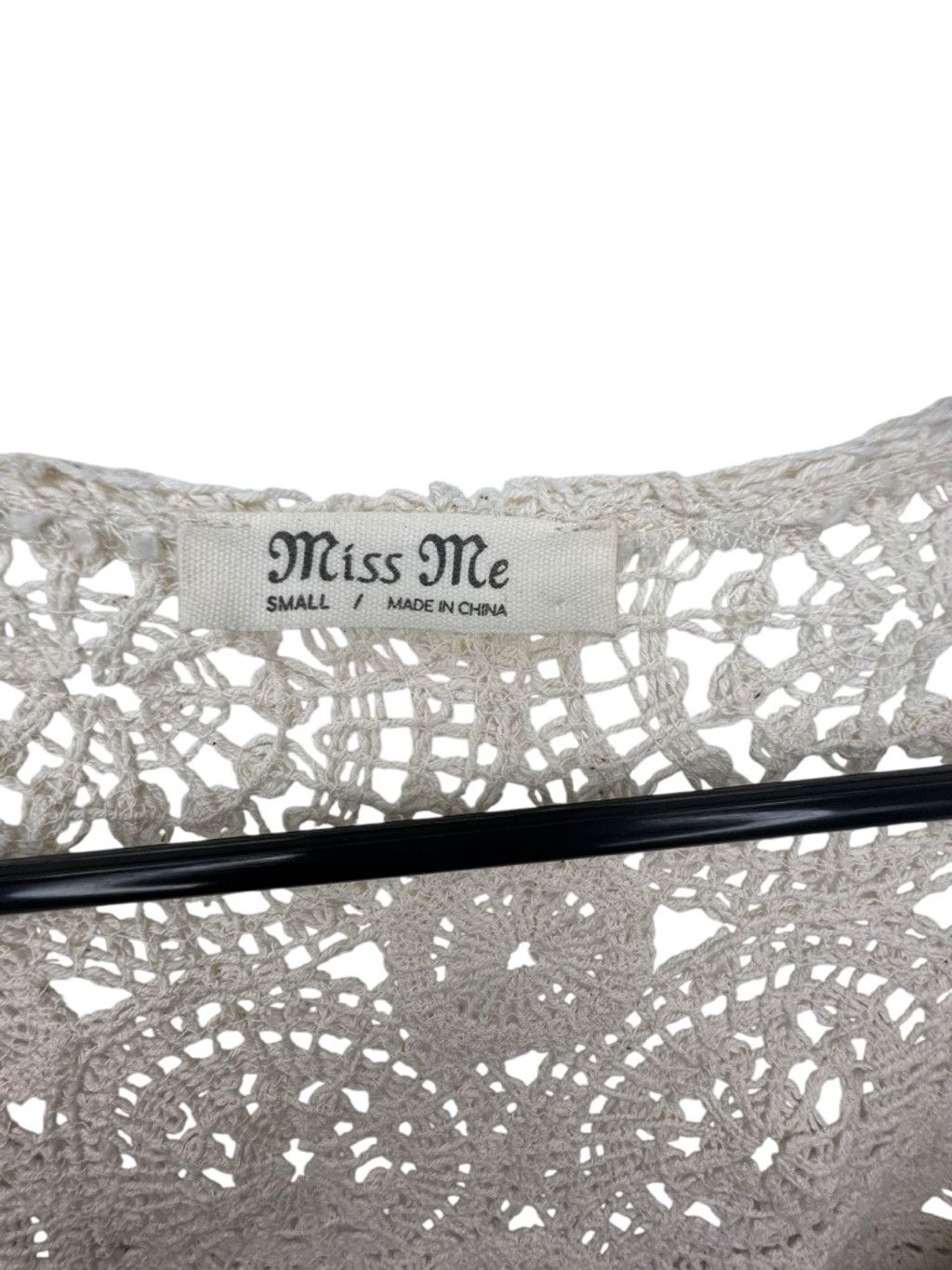 Miss Me Miss Me Cream Boho Crochet Lace Long Sleeve Duster Cardigan Size S / US 4 / IT 40 - 3 Thumbnail