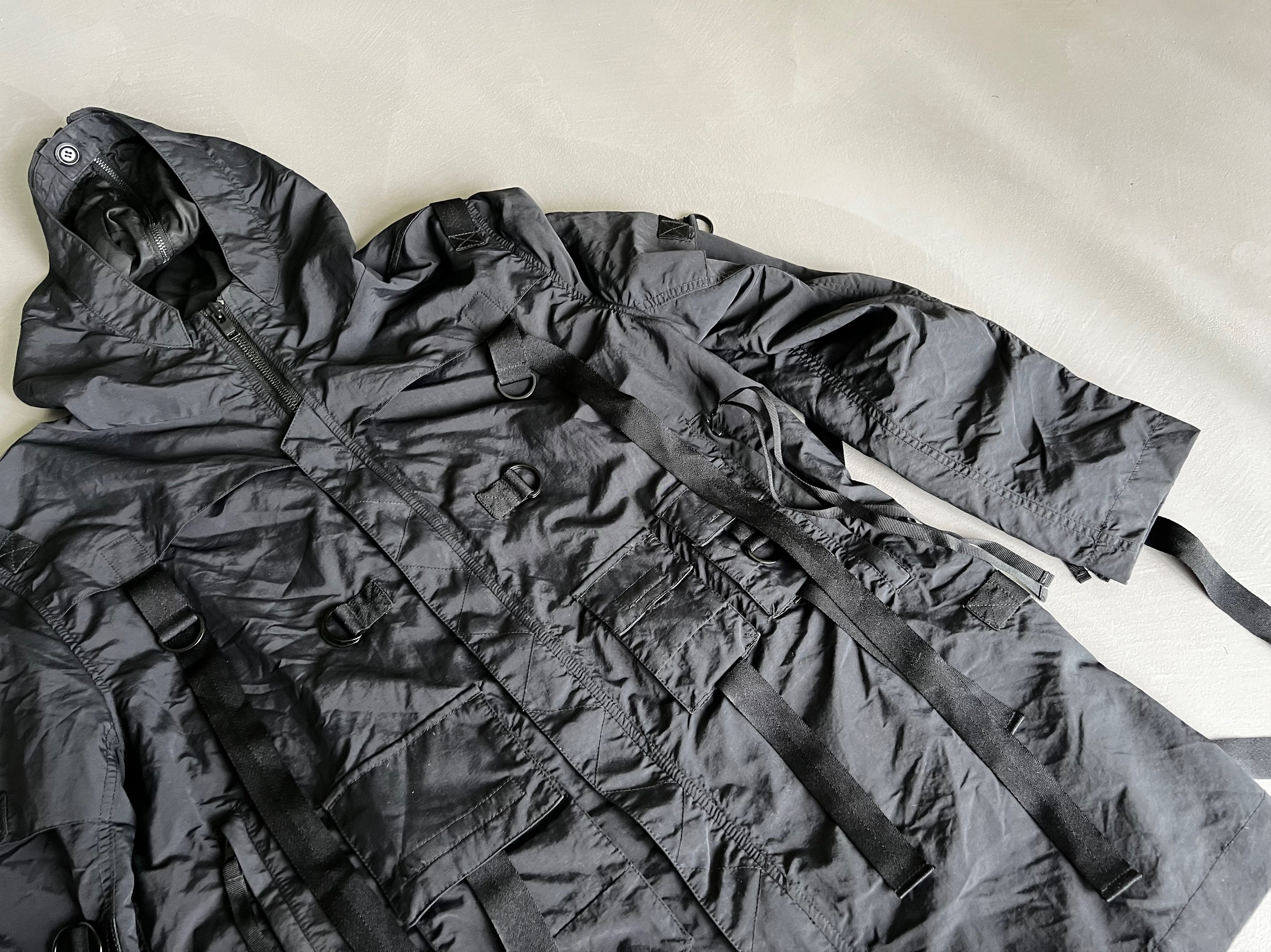 Stampd Stampd Strapped Black Hooded Parka, Pockets, Size S Size US S / EU 44-46 / 1 - 10 Thumbnail
