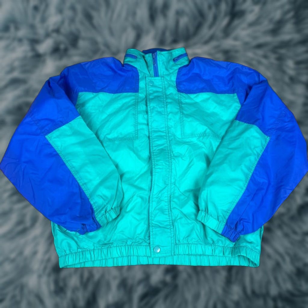 Vintage VINTAGE Traditions Windbreaker Jacket L Men Aqua Blue 90s Bomber Size US L / EU 52-54 / 3 - 1 Thumbnail