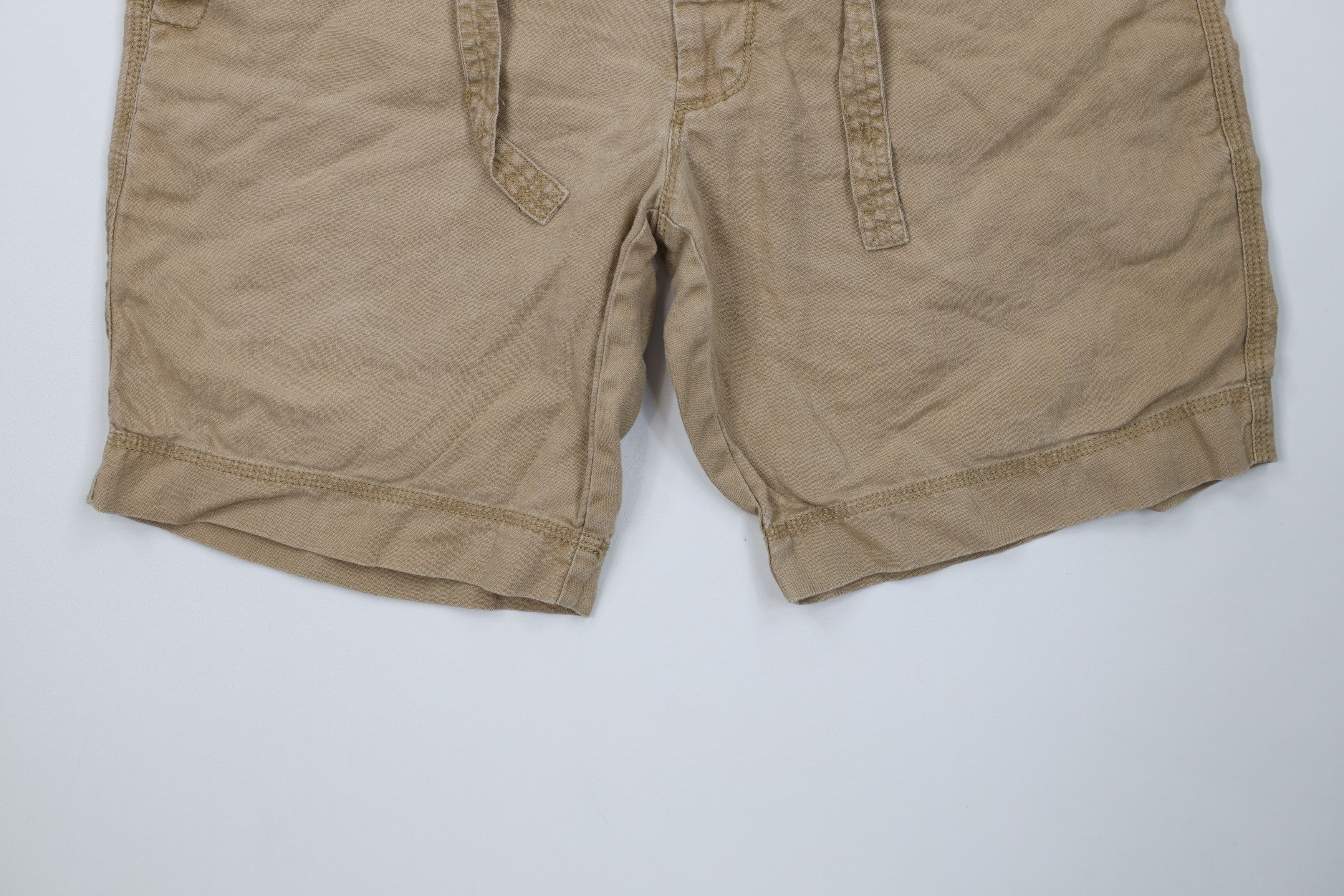 Banana Republic Vintage Banana Republic Faded Above Knee Linen Shorts Beige Size US 34 / EU 50 - 4 Thumbnail