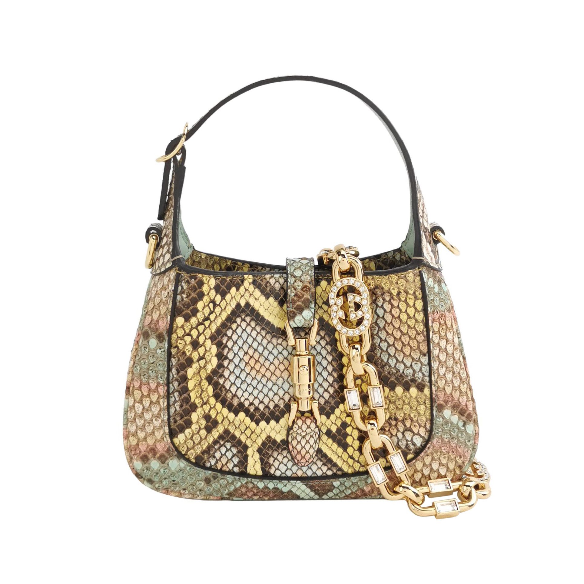 Gucci Gucci Jackie 1961 Snakeskin Handle Bag Size ONE SIZE Size ONE SIZE - 1 Thumbnail