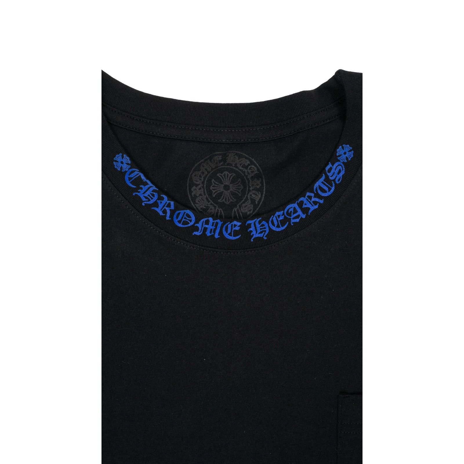 Chrome Hearts Purple Neck Logo Long Sleeve Pocket T-Shirt 'Black' Size US M / EU 48-50 / 2 - 3 Thumbnail