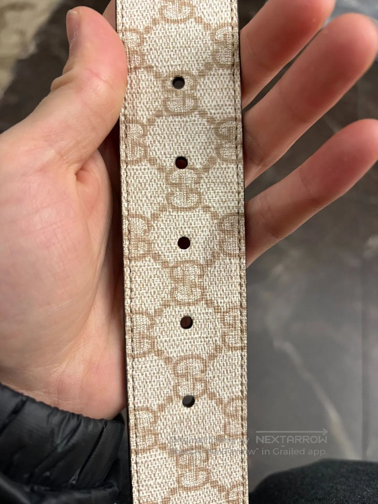 Gucci Gucci Beige Leather Belt. Size ONE SIZE - 7 Thumbnail