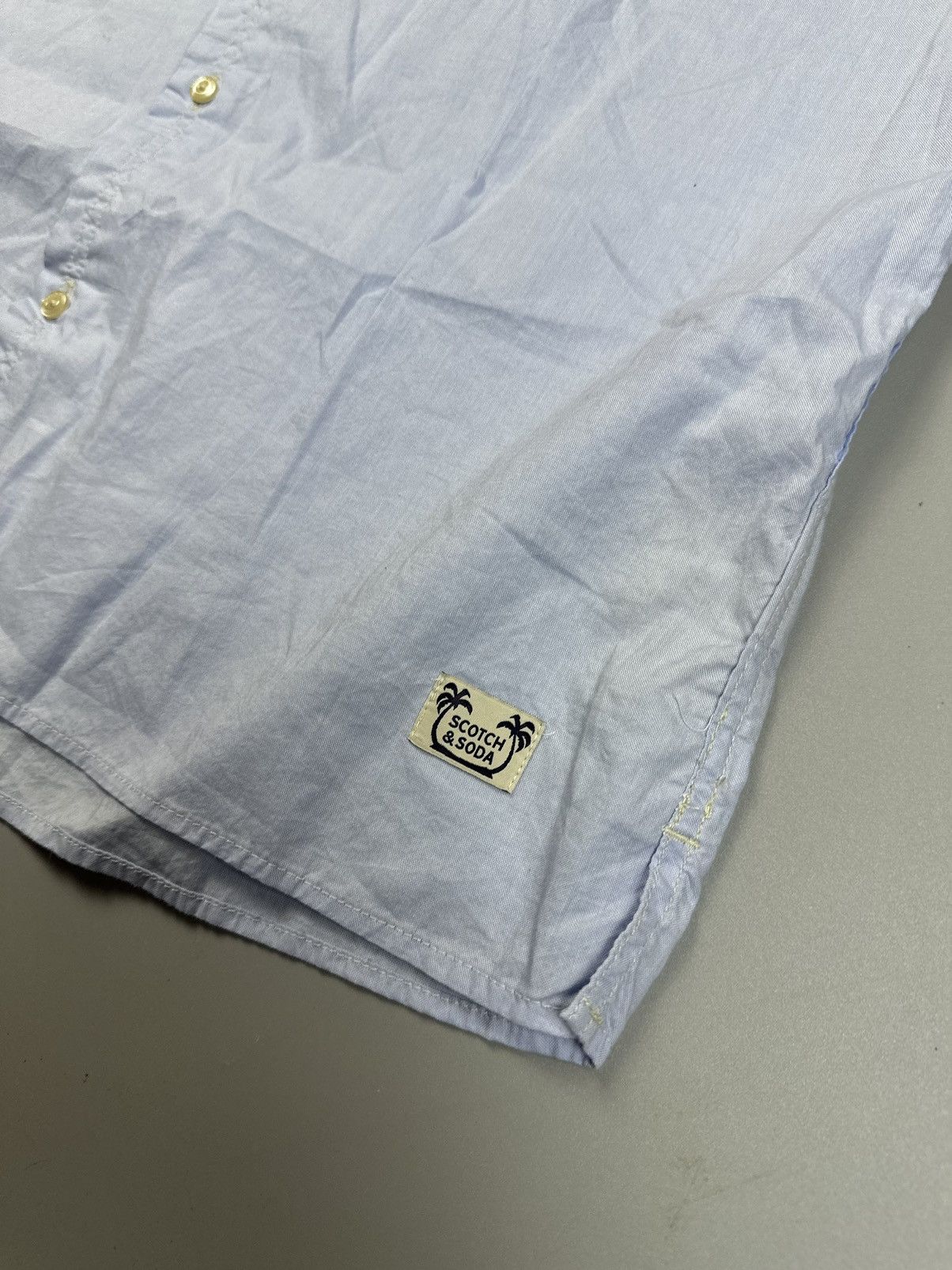 Scotch & Soda Scotch&Soda Light Blue Short sleeve buttoned shirt Size US M / EU 48-50 / 2 - 2 Thumbnail