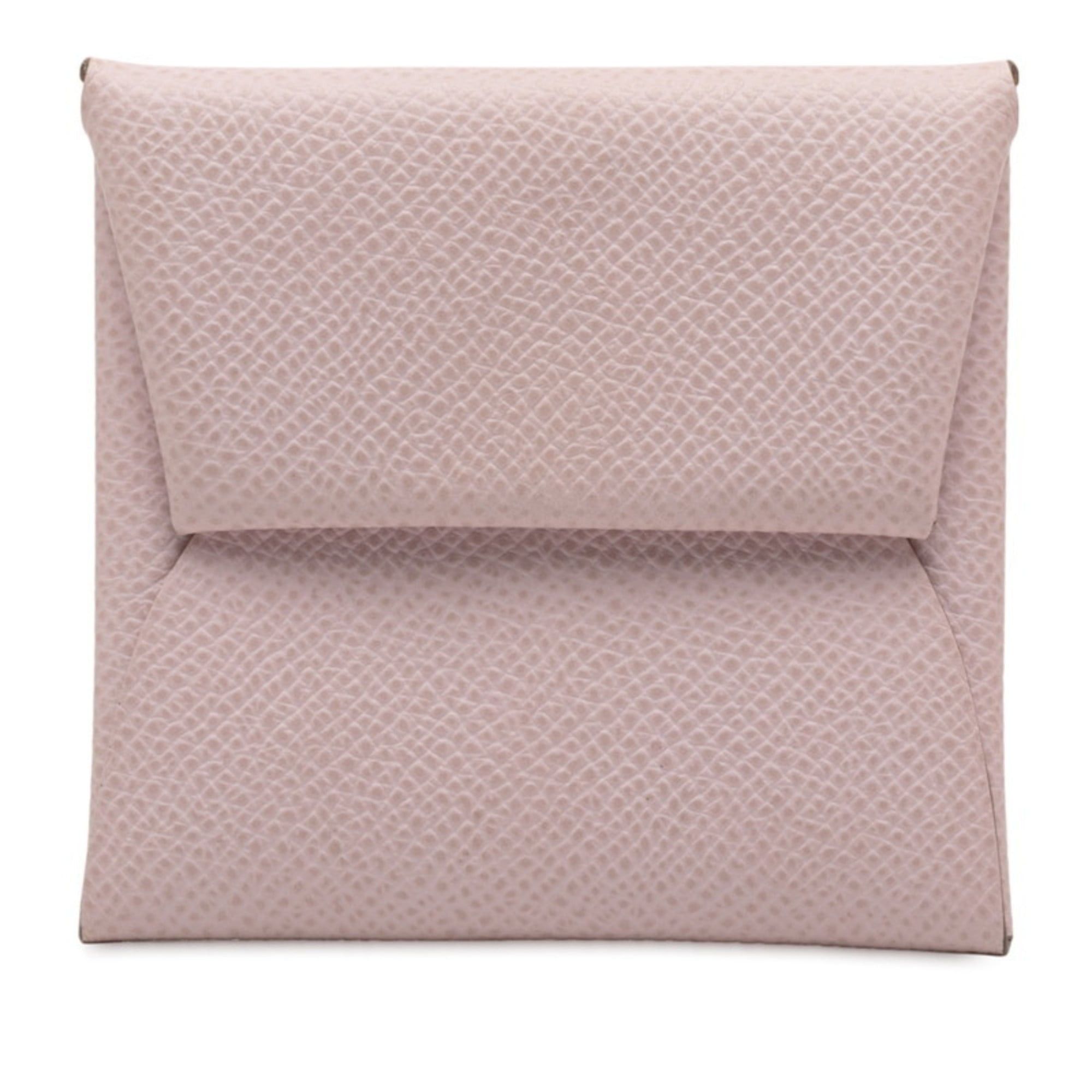 Hermes Hermès Bastia Wallet/Coin Purse, Mauve Pale and Light Pink, Epsom Leather, Women's, HERMES Size ONE SIZE - 1 Thumbnail