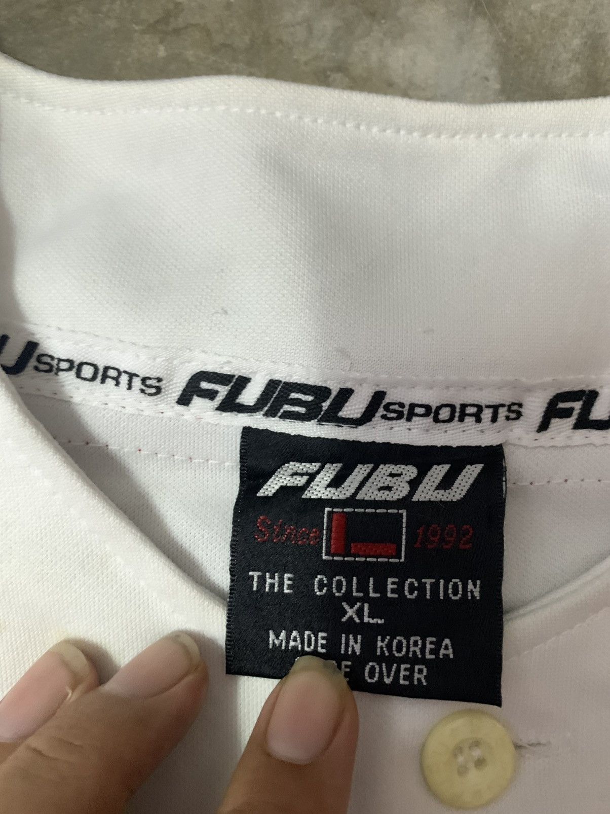 Fubu Fubu Embroidery Spellout Jersey Size US XL / EU 56 / 4 - 7 Thumbnail