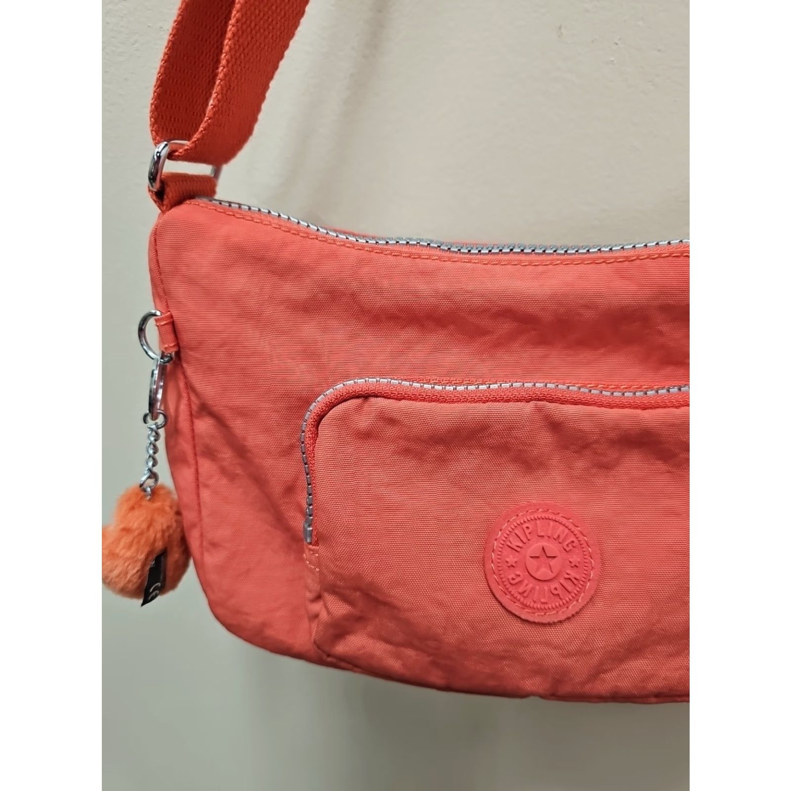 Vintage Kipling Samara HB7692 Crossbody Bag Pink Purse Women Small Cross-Body Nylon Lightweight Organizer / Bag Adults Women Size ONE SIZE - 2 Thumbnail