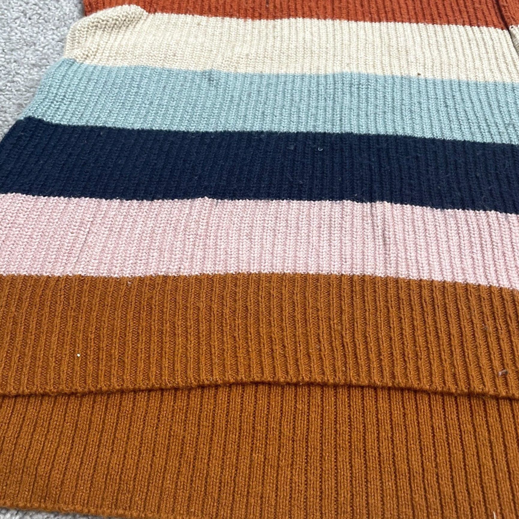 Madewell Madewell Pullover Sweater Womens M Multicolor Striped Crew Neck Knit Casual Knitwear All Seasons, Breathable, Stretch Womens Mens style Size M / US 6-8 / IT 42-44 - 4 Thumbnail