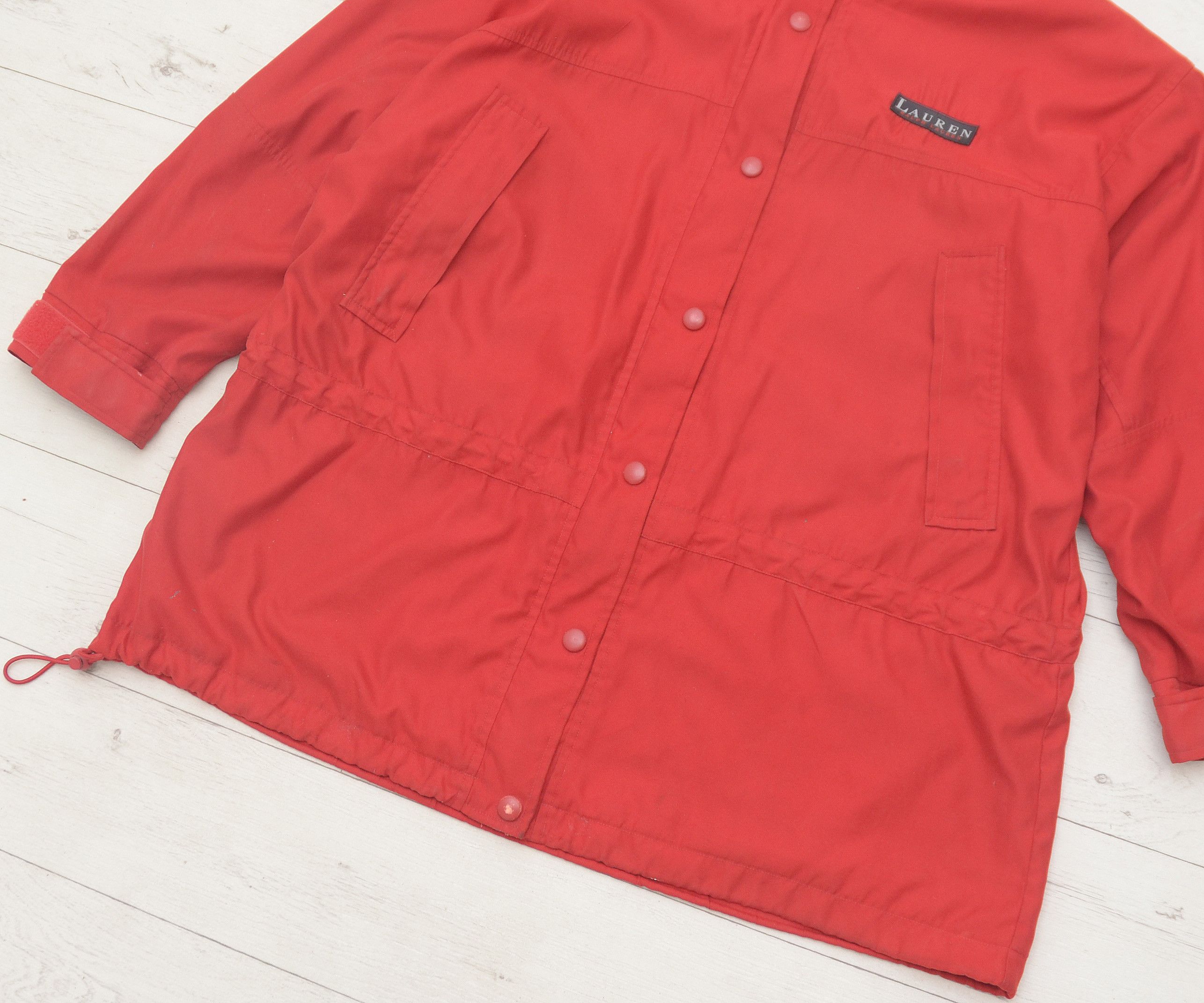 Lauren Ralph Lauren × Vintage VINTAGE 90’S LAUREN RALPH LAUREN Light RED PARKA JACKET Size US S / EU 44-46 / 1 - 3 Thumbnail