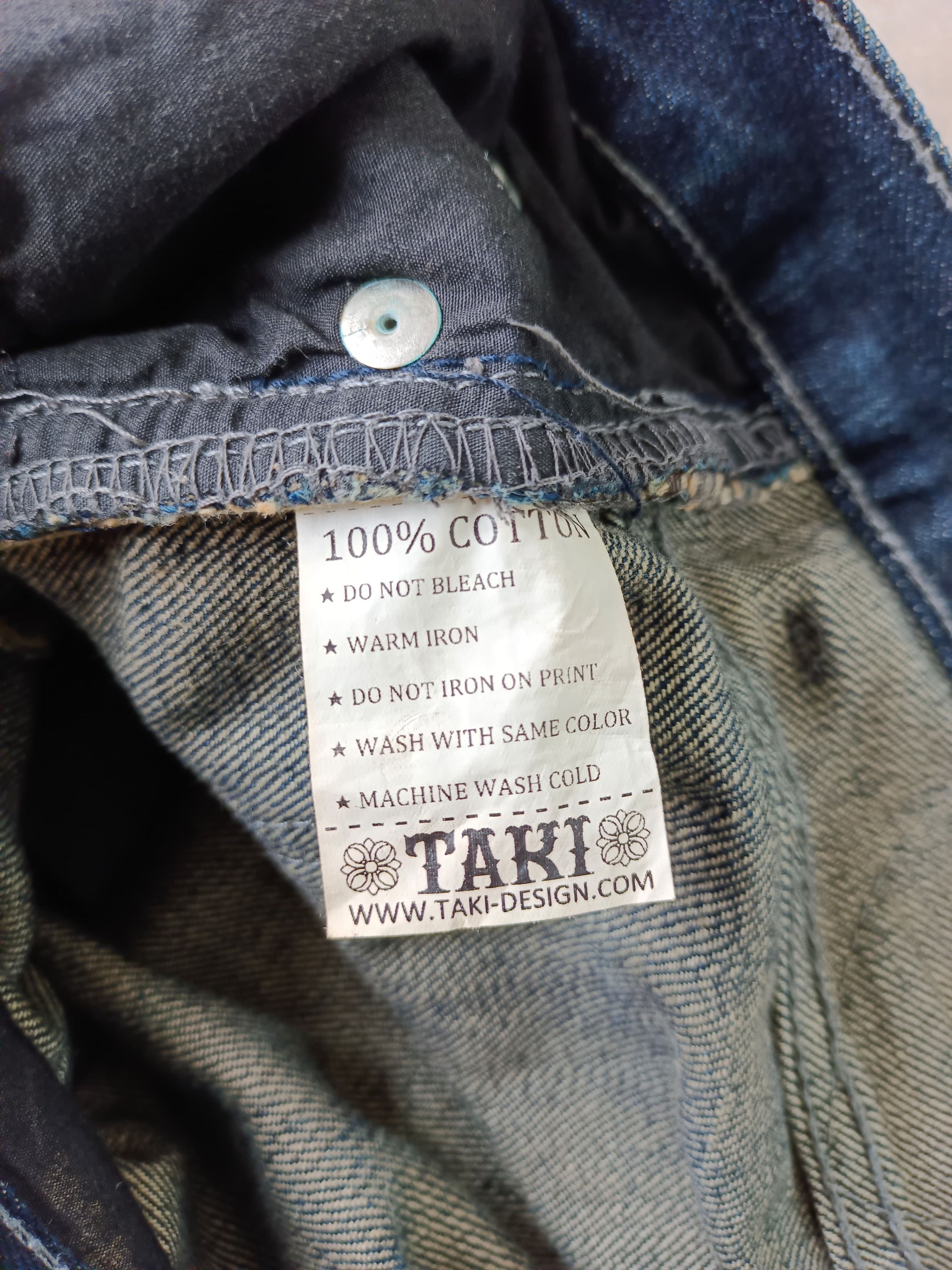 Japanese Brand RARE " Taki Cross Selvedge Denim Size US 32 / EU 48 - 9 Thumbnail