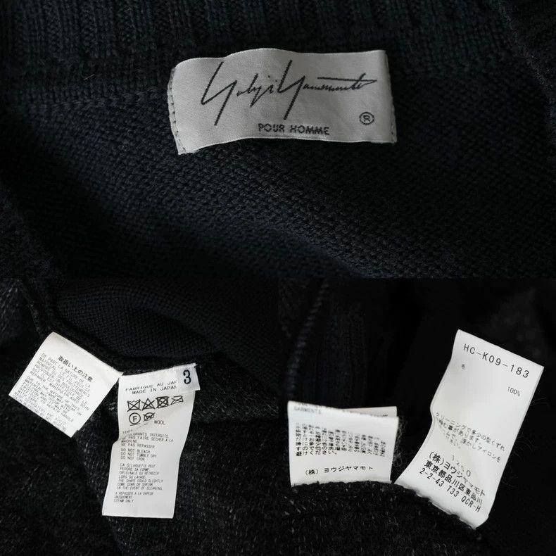 Yohji Yamamoto Yohji Yamamoto Yohji Yamamoto Elastic Sweater with Diction Size US L / EU 52-54 / 3 - 5 Thumbnail