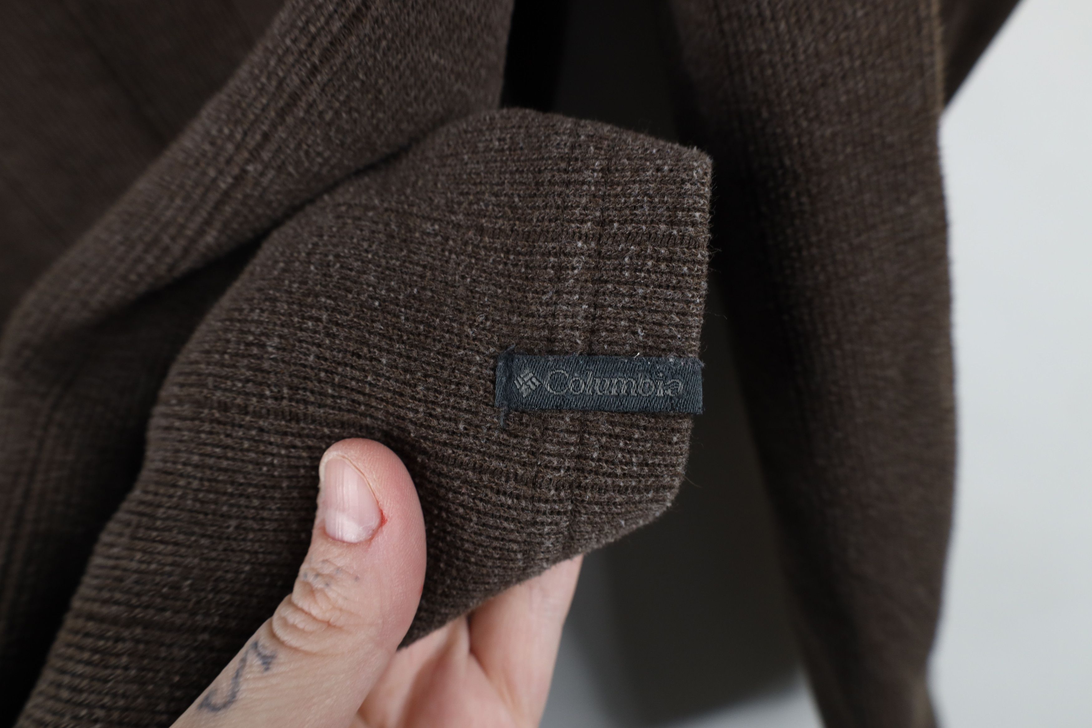 Columbia × Vintage Vintage 90s Y2K Columbia Ribbed Long Sleeve T-Shirt Brown Size US M / EU 48-50 / 2 - 4 Thumbnail