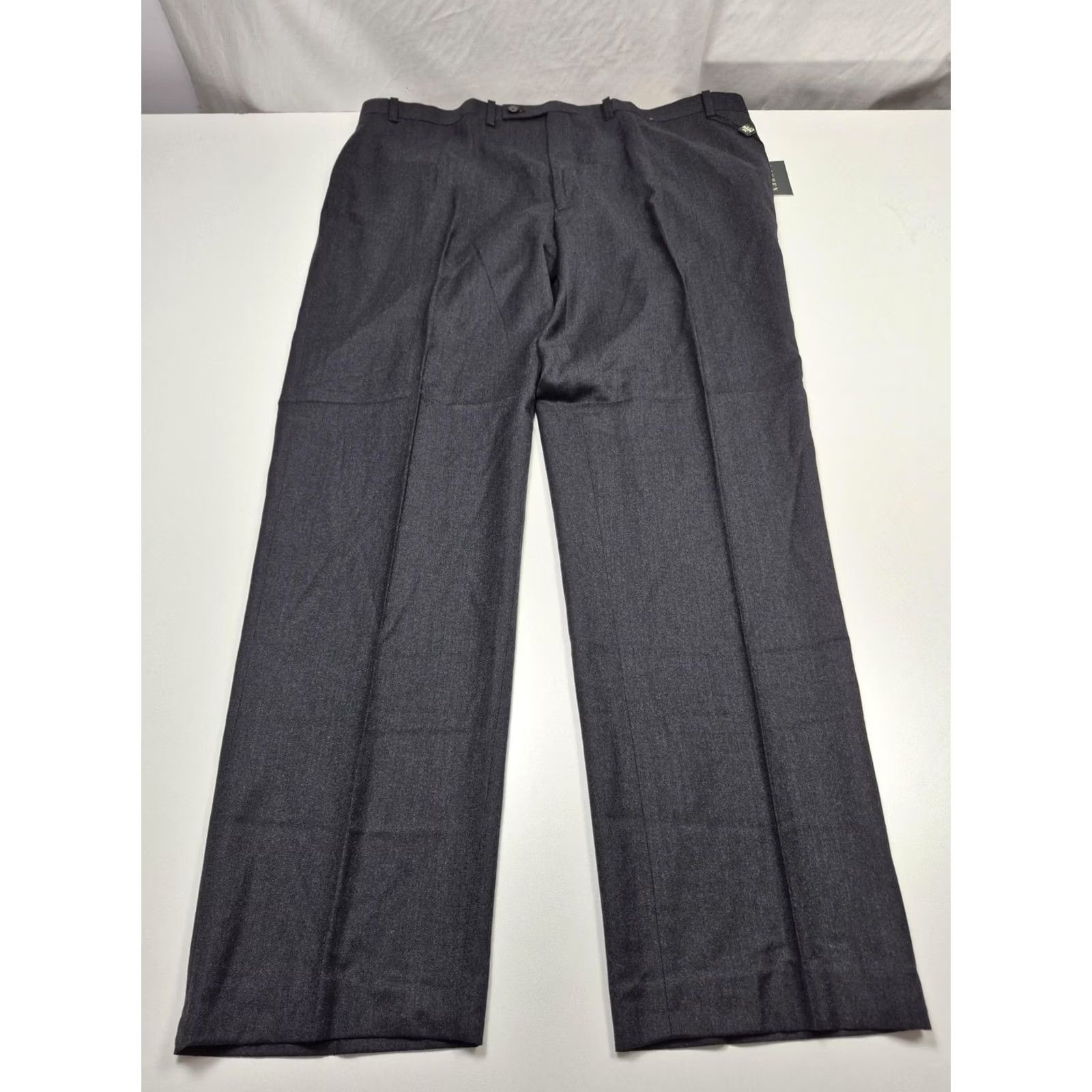 Ralph Lauren Lauren Ralph Lauren Dress Pants Mens 44 Waist 44x34 Gray Wool Straight Zip Front Pockets Vintage No Size US 44 / EU 60 - 2 Thumbnail