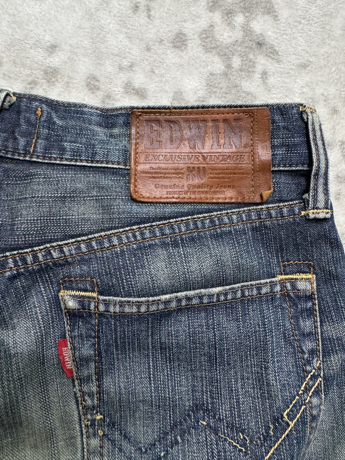 Edwin Vintage Edwin Claw Mark Distressed Denim Jeans Size US 32 / EU 48 - 14 Thumbnail