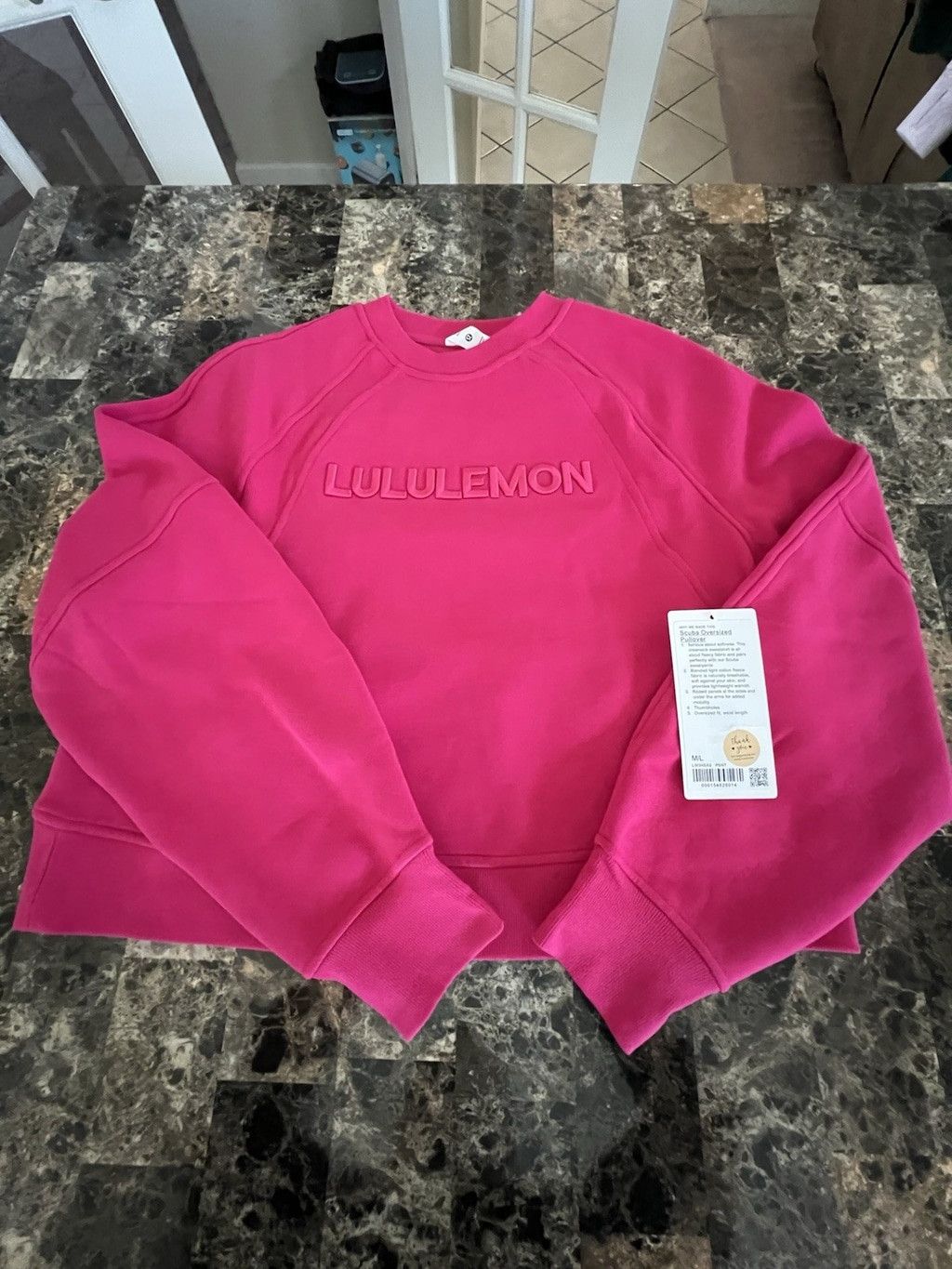 Lululemon LULULEMON SCUBA OVERSIZED PULLOVER PASSIONATE SIZE M/L NWT Size M / US 6-8 / IT 42-44 - 7 Thumbnail