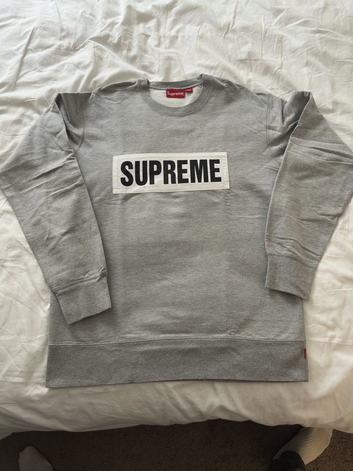 Supreme Supreme Marathon Crewneck Heather Grey S/S 2014 Size US L / EU 52-54 / 3 - 1 Thumbnail