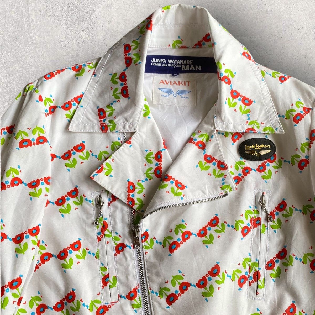 Junya Watanabe SS03 Junya Watanabe X Lewis Leather Digi Floral Jacket Size US M / EU 48-50 / 2 - 3 Thumbnail