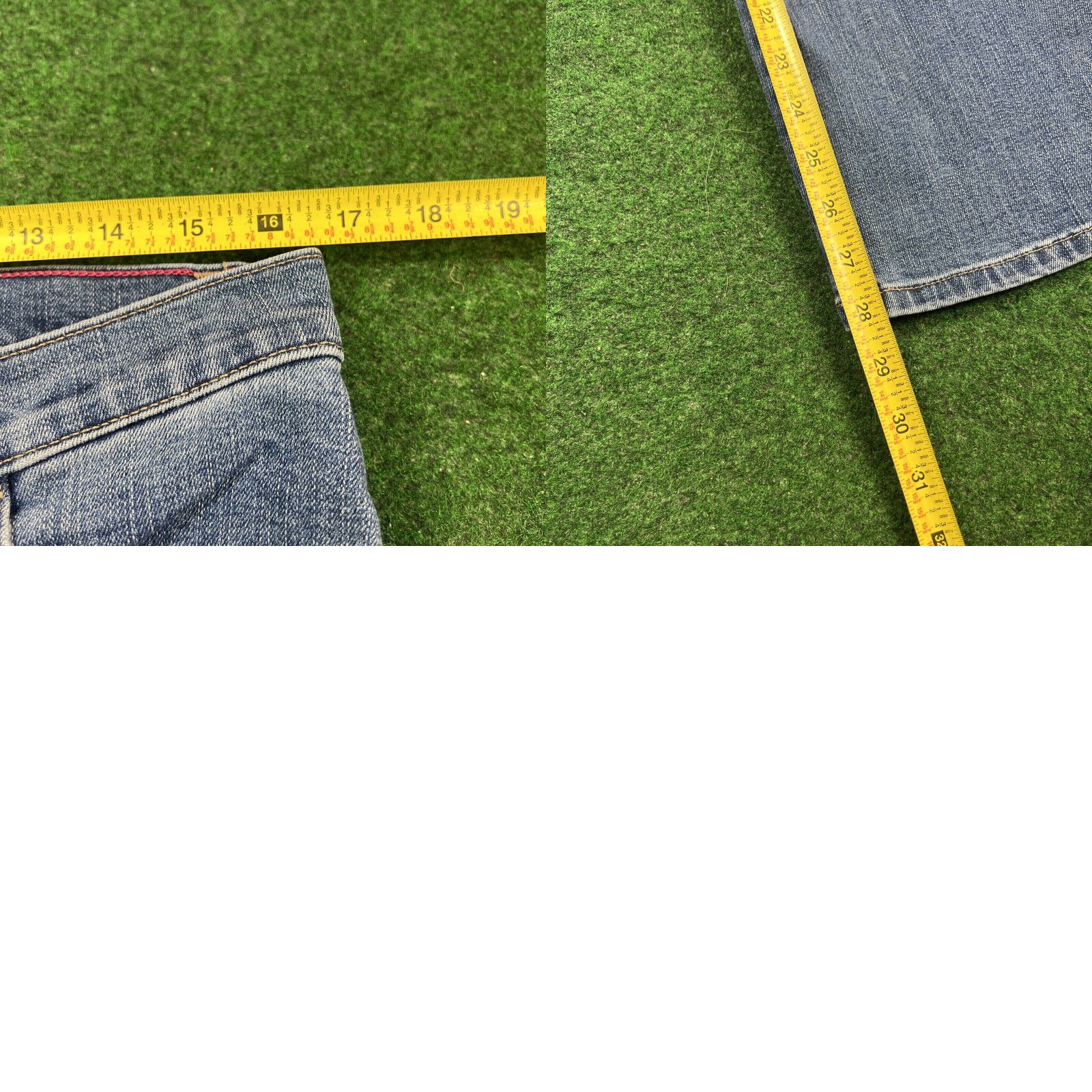 Lee Lee Jeans Womens 12 Petite Blue Denim Classic Fit Straight at the Waist 33x28 Size 34" / US 12 / IT 48 - 8 Thumbnail