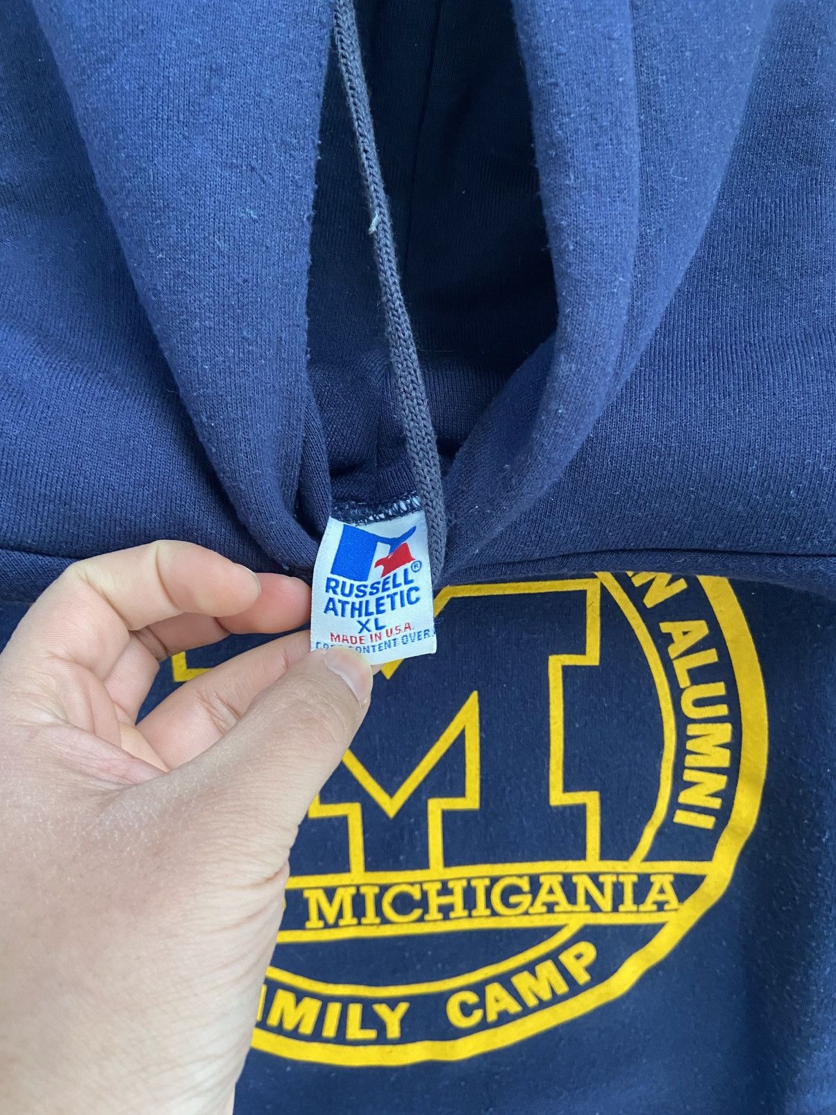 Russell Athletic Vintage university of michigan hoodie Size US XL / EU 56 / 4 - 4 Thumbnail